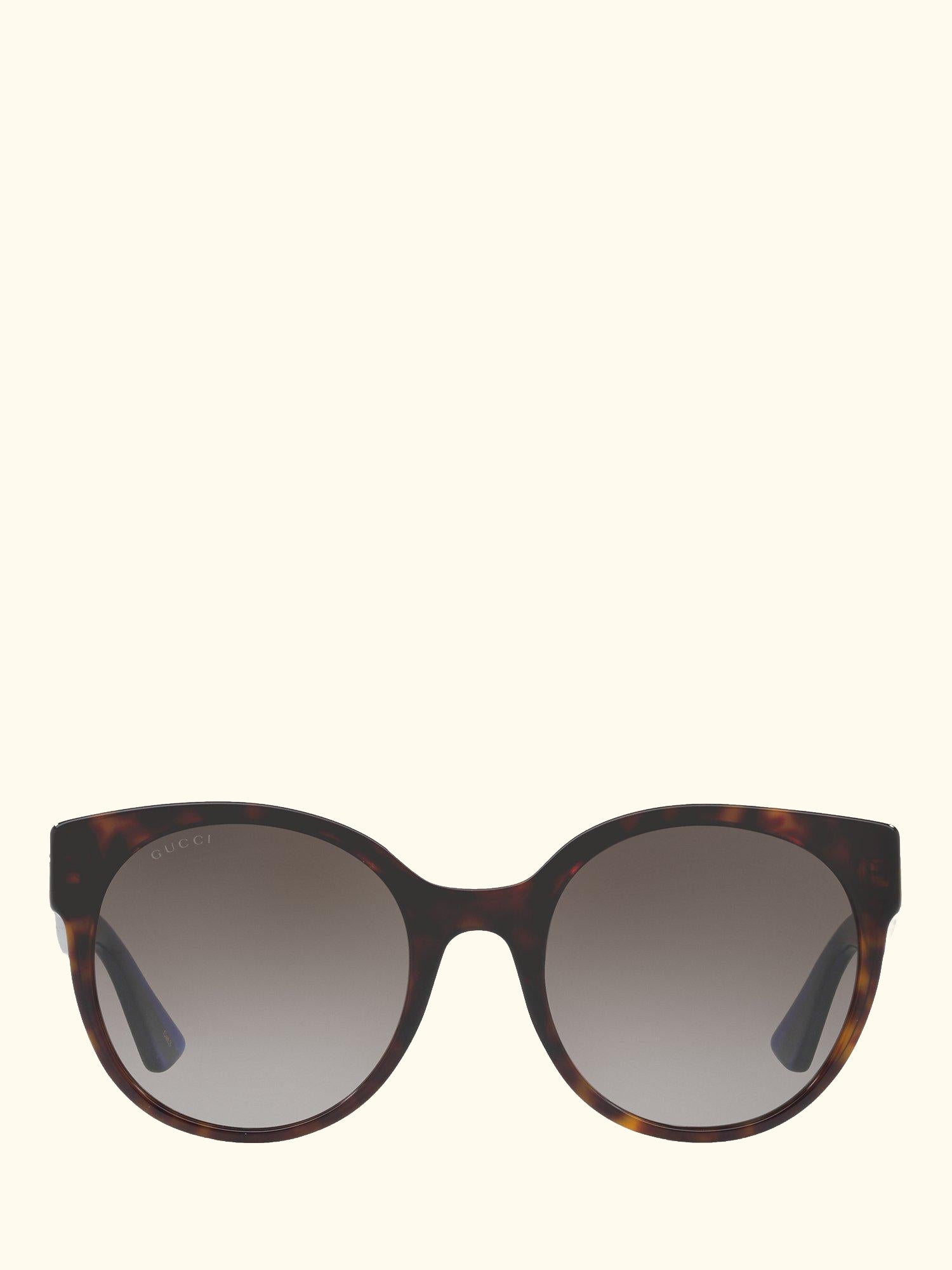 GG0035SN Women's Round Sunglasses, Brown/Blue/Grey Gradient