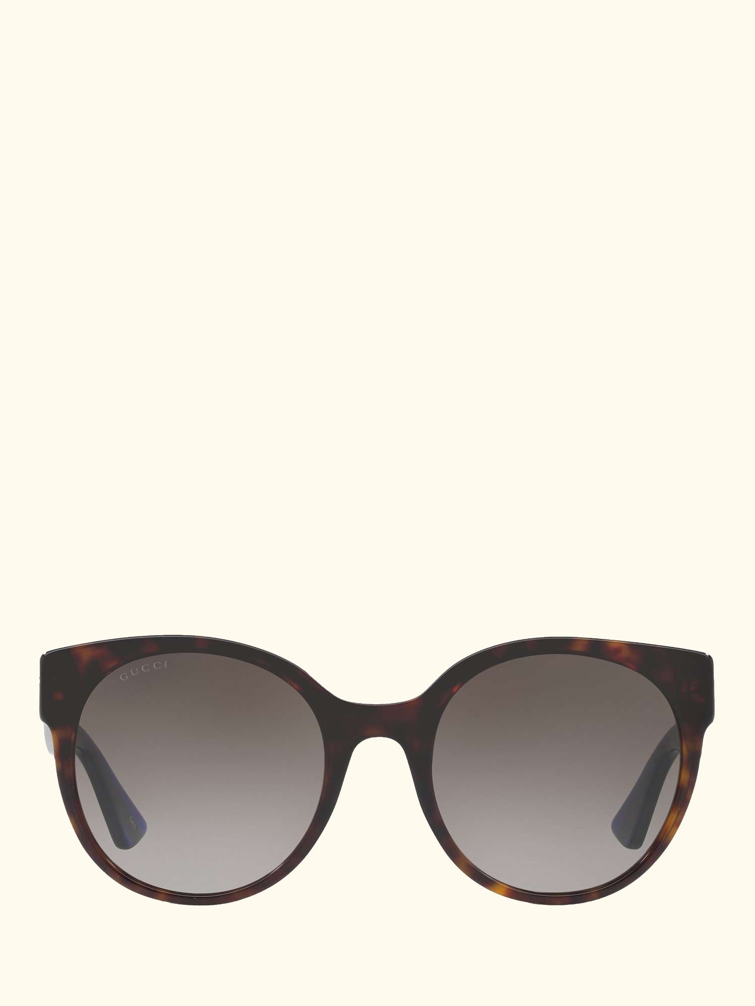 GG0035SN Women's Round Sunglasses, Brown/Blue/Grey Gradient
