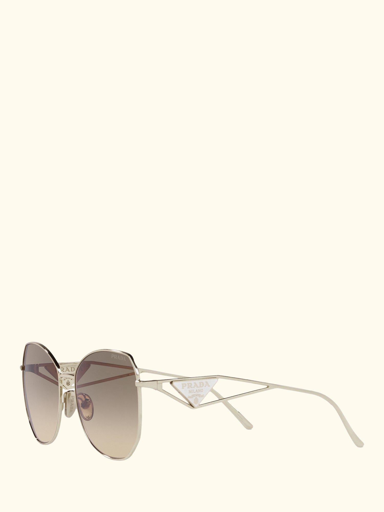 PR 57YS Women's Irregular Sunglasses, Pale Gold/Grey Gradient