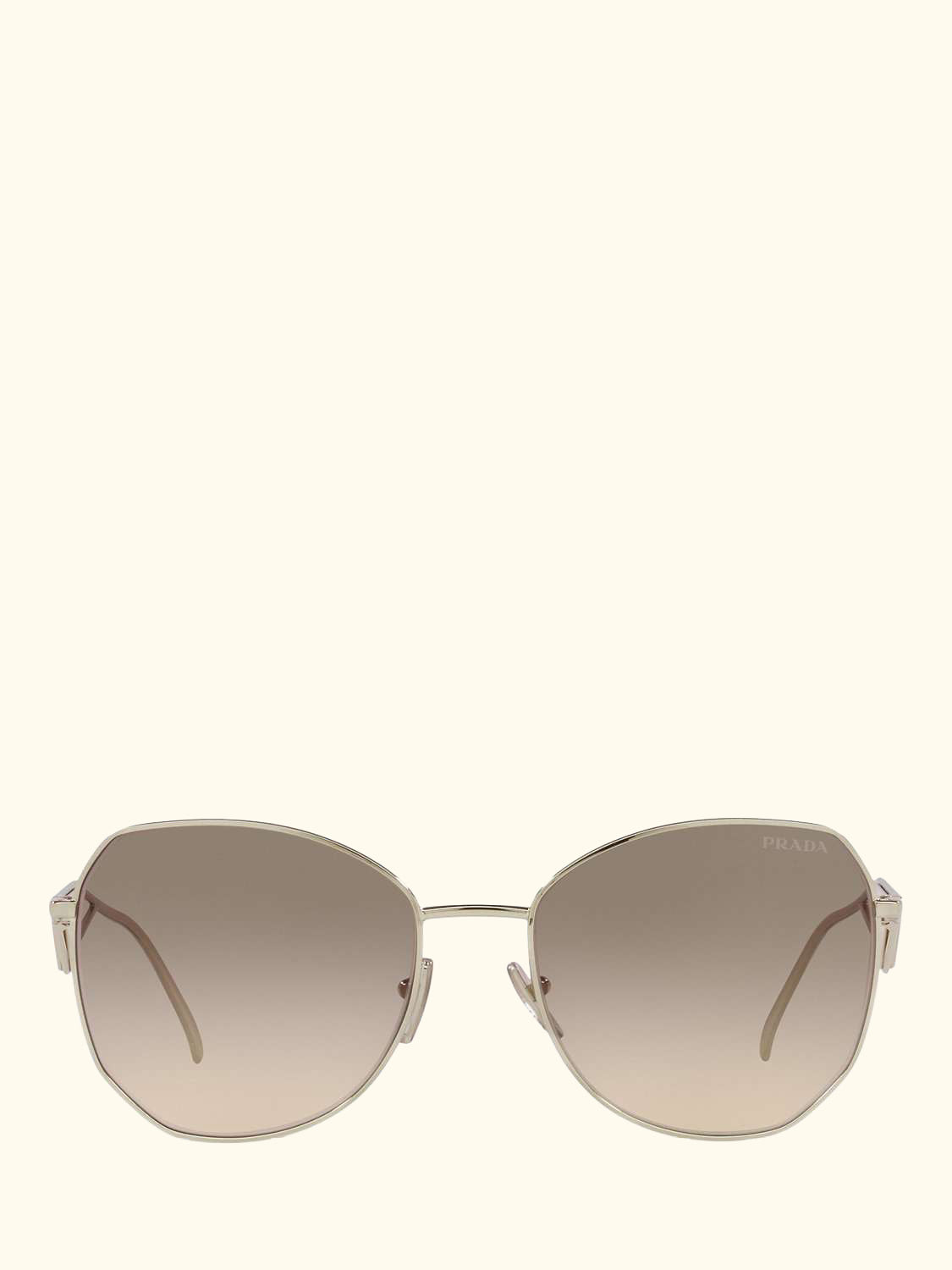 PR 57YS Women's Irregular Sunglasses, Pale Gold/Grey Gradient