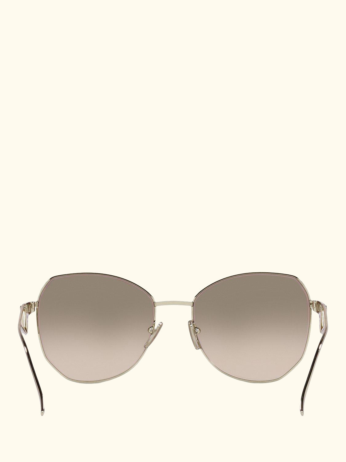 PR 57YS Women's Irregular Sunglasses, Pale Gold/Grey Gradient