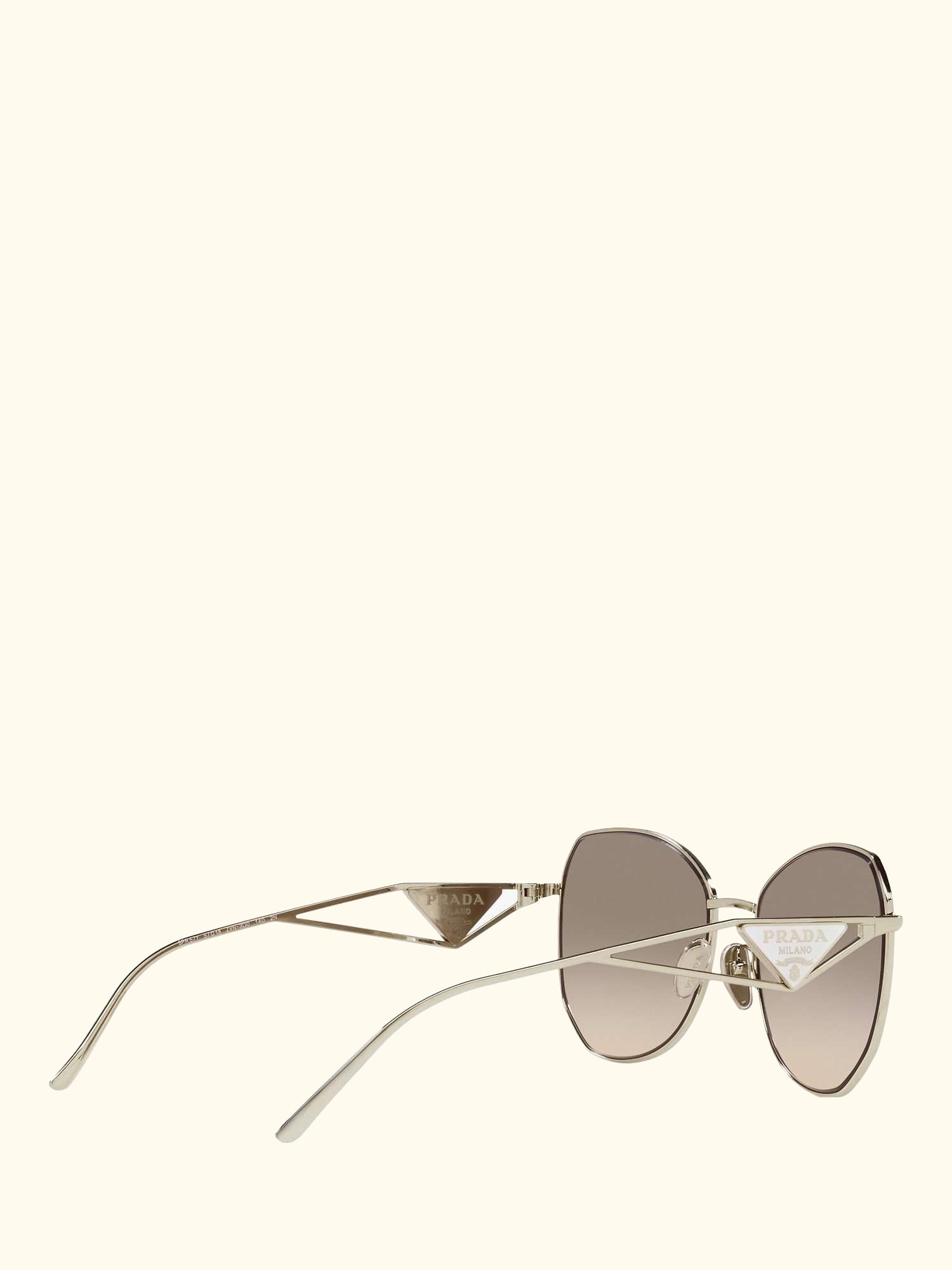 PR 57YS Women's Irregular Sunglasses, Pale Gold/Grey Gradient