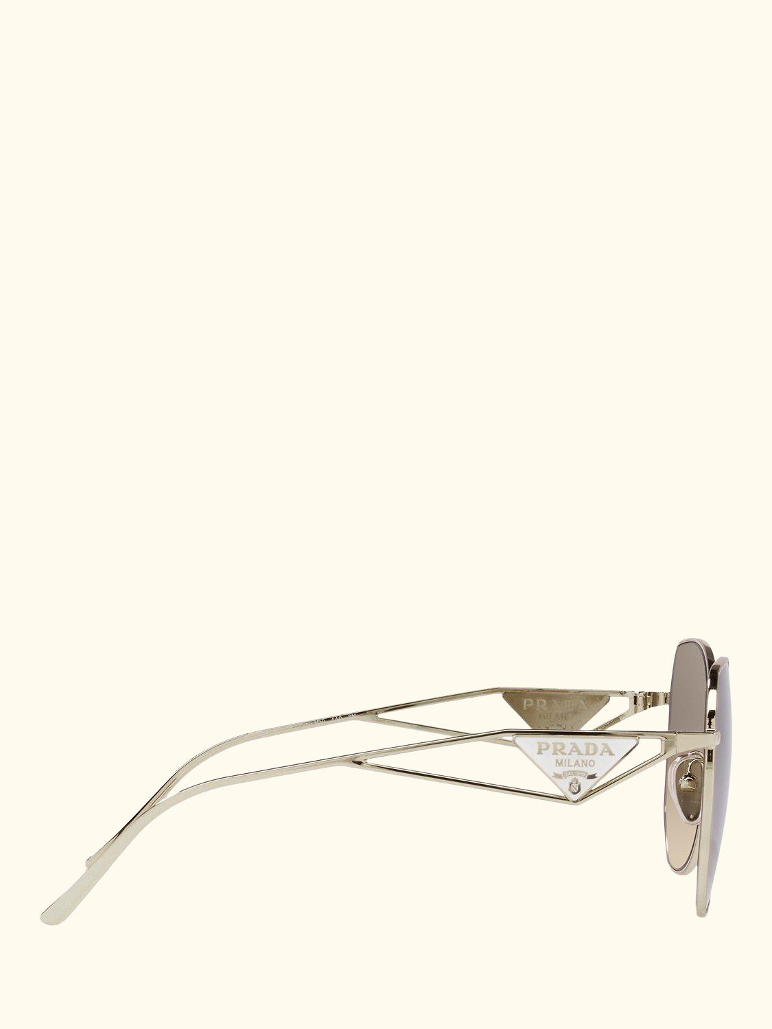PR 57YS Women's Irregular Sunglasses, Pale Gold/Grey Gradient