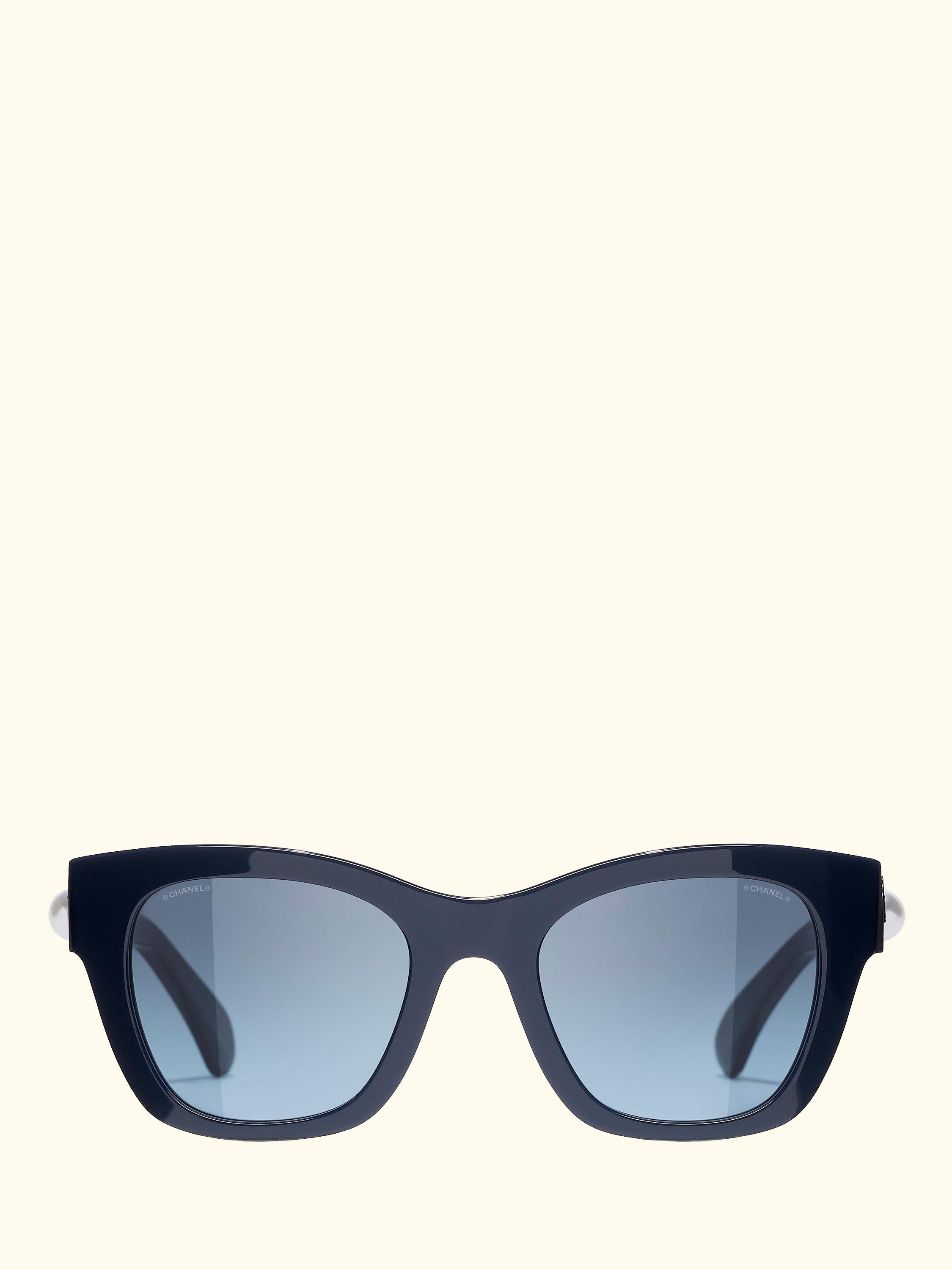 CH5478 Women's Irregular Sunglasses, Blue/Grey