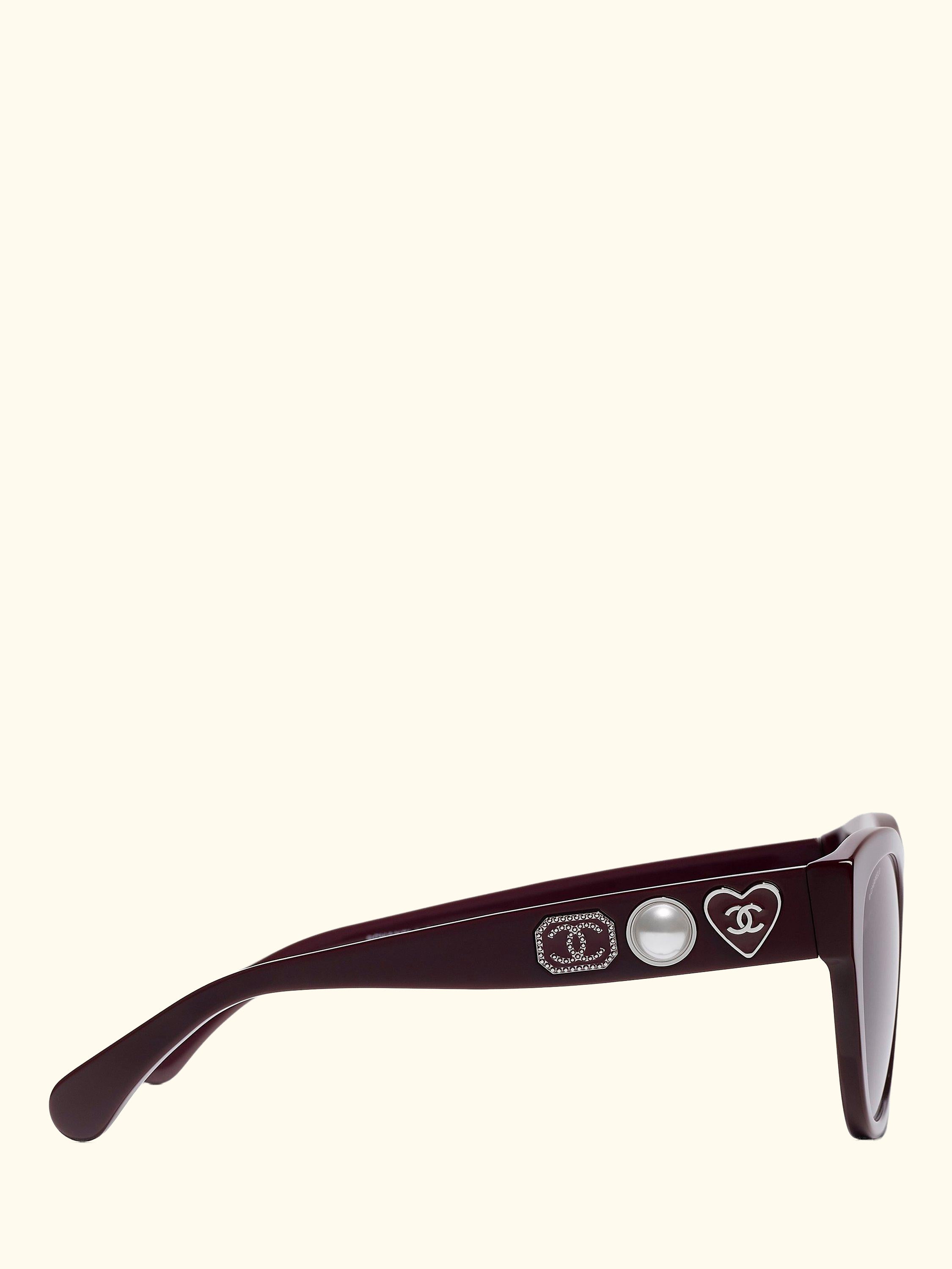 CH5477 Women's Cat's Eye Sunglasses, Red