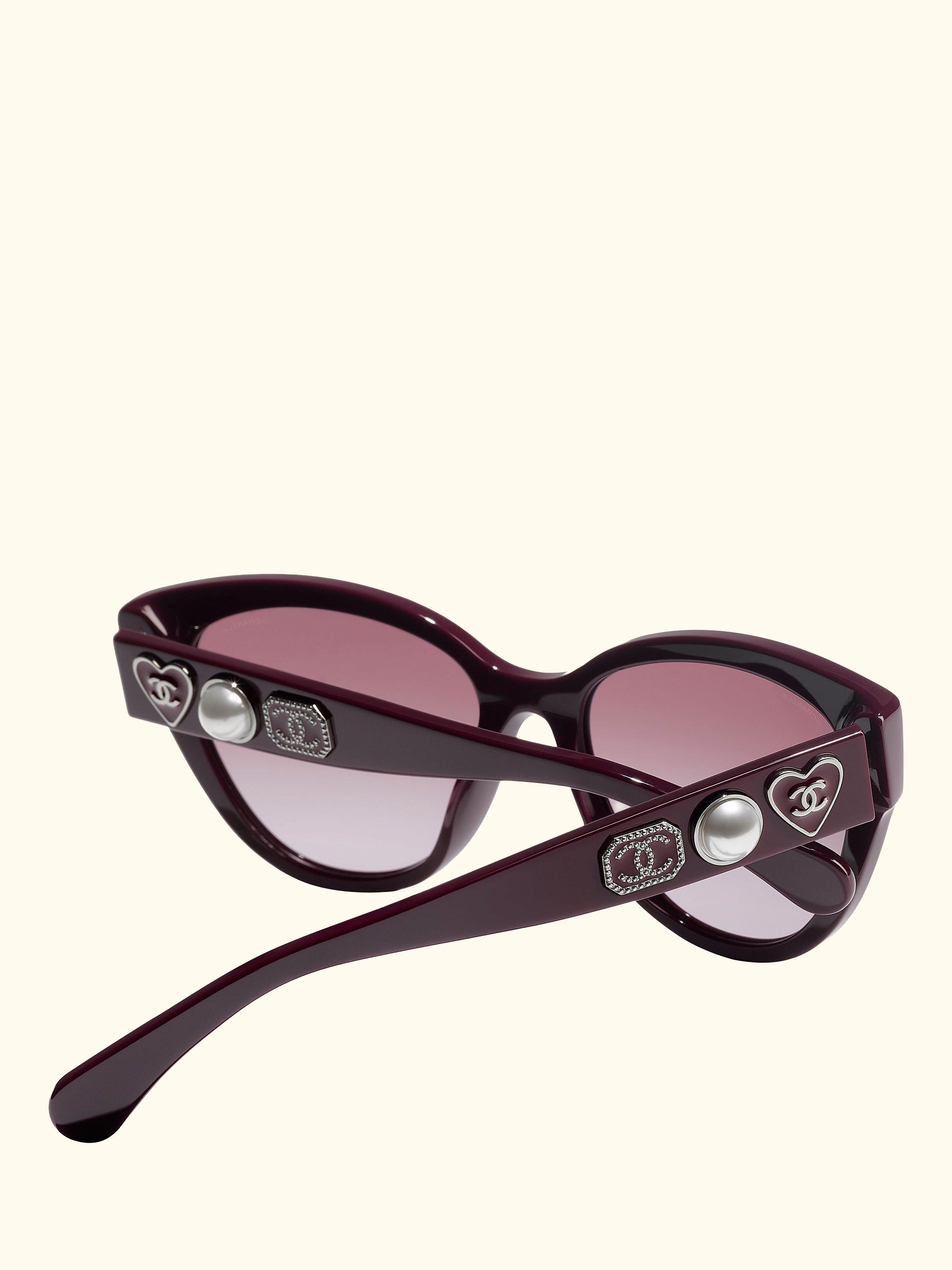 CH5477 Women's Cat's Eye Sunglasses, Red