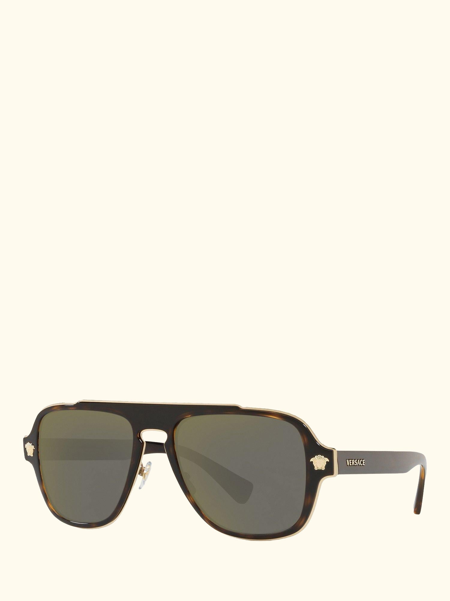 VE2199 Men's Geometric Sunglasses, Havana/Grey