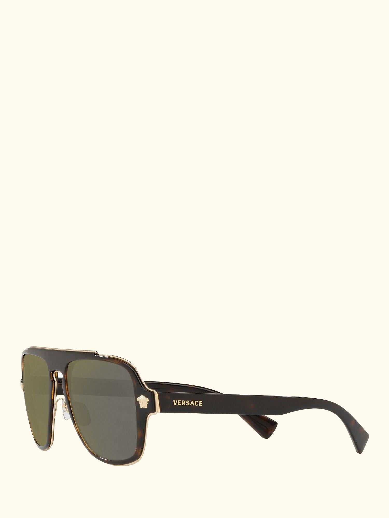 VE2199 Men's Geometric Sunglasses, Havana/Grey