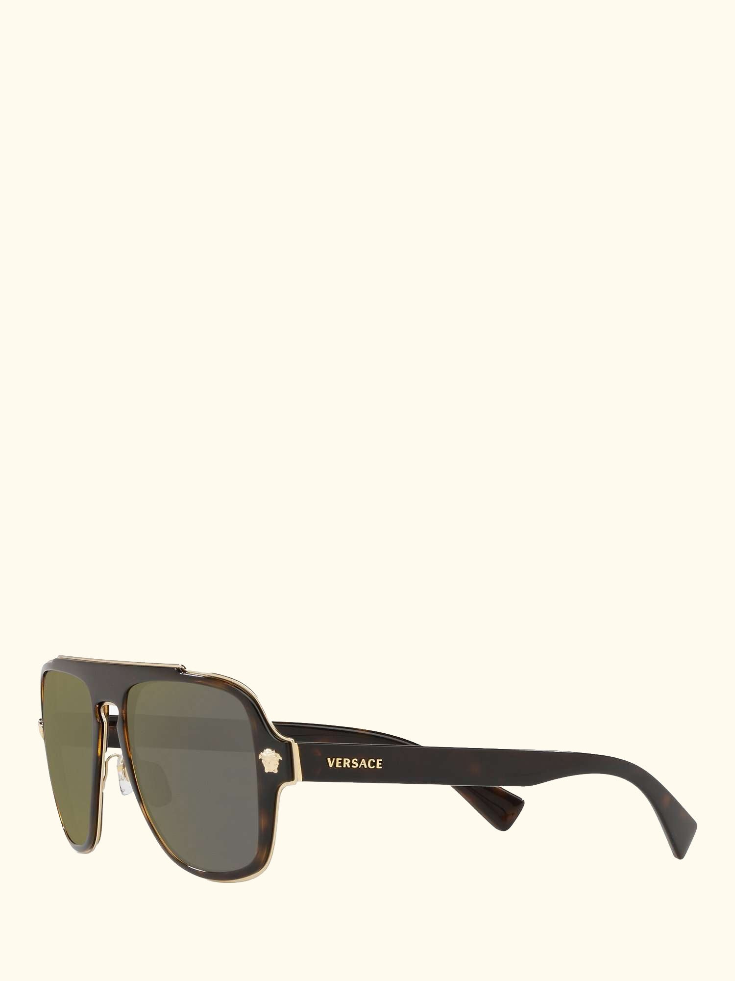 VE2199 Men's Geometric Sunglasses, Havana/Grey