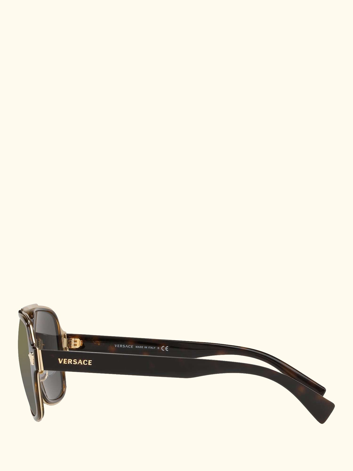 VE2199 Men's Geometric Sunglasses, Havana/Grey