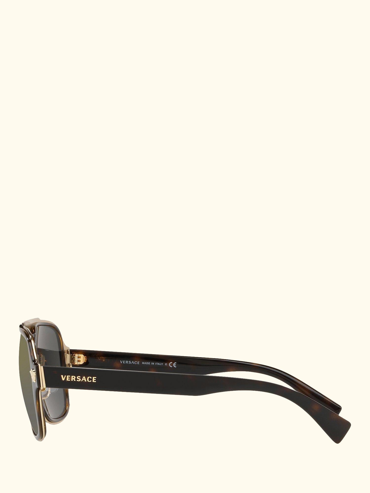 VE2199 Men's Geometric Sunglasses, Havana/Grey