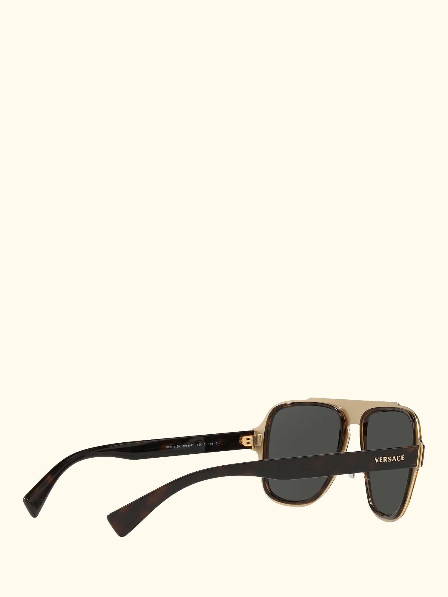VE2199 Men's Geometric Sunglasses, Havana/Grey