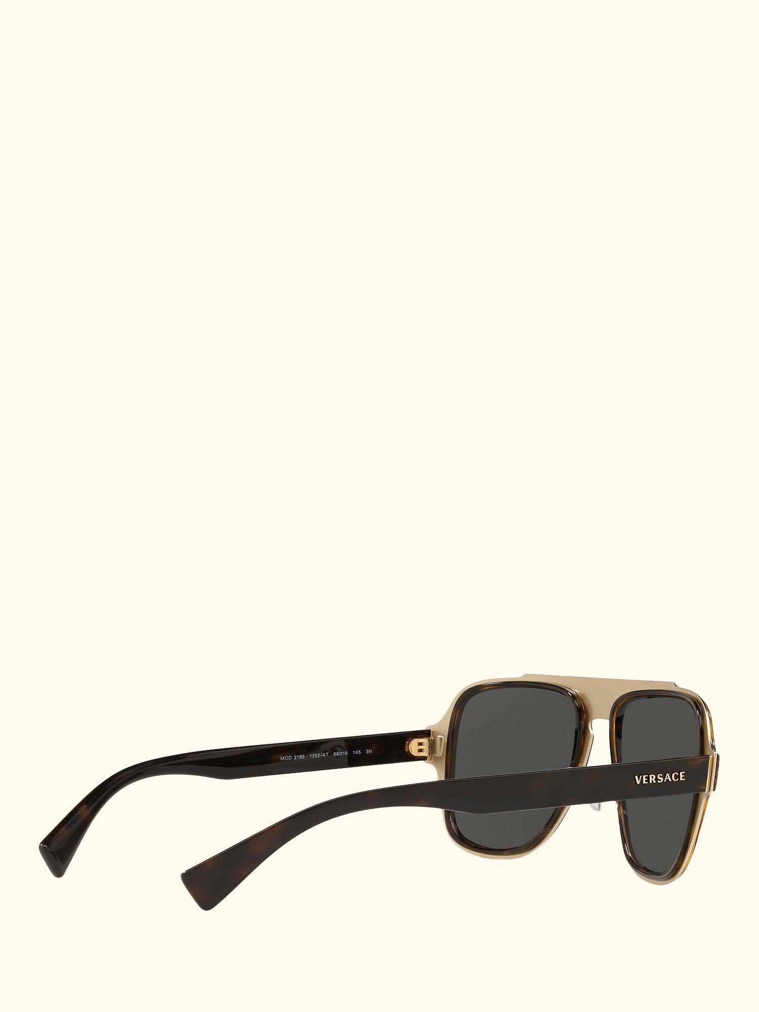 VE2199 Men's Geometric Sunglasses, Havana/Grey