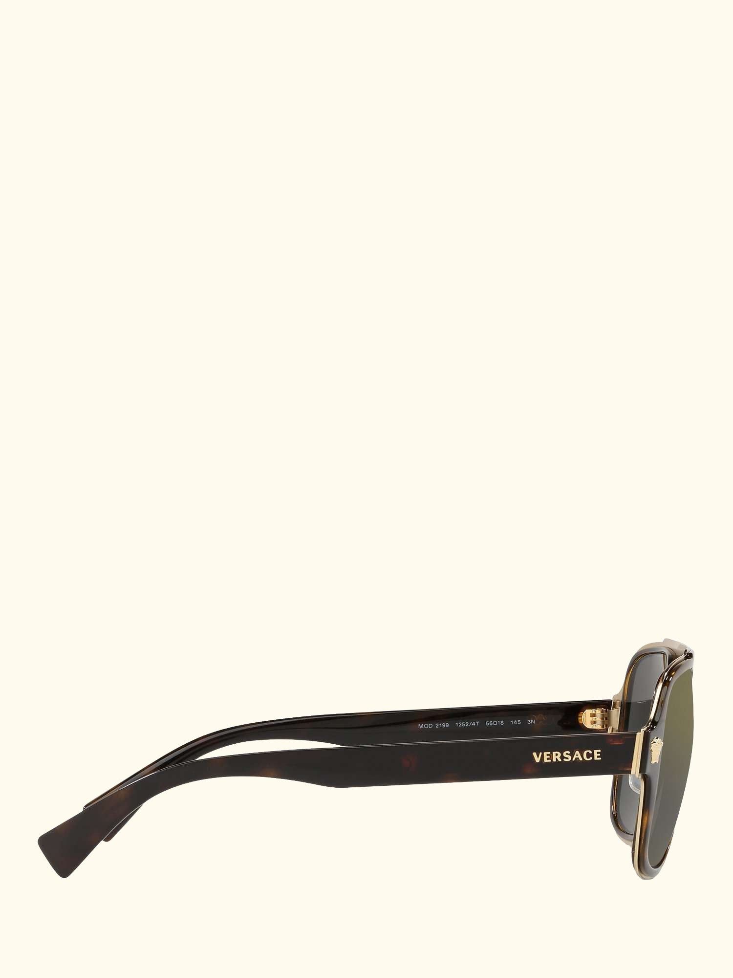 VE2199 Men's Geometric Sunglasses, Havana/Grey