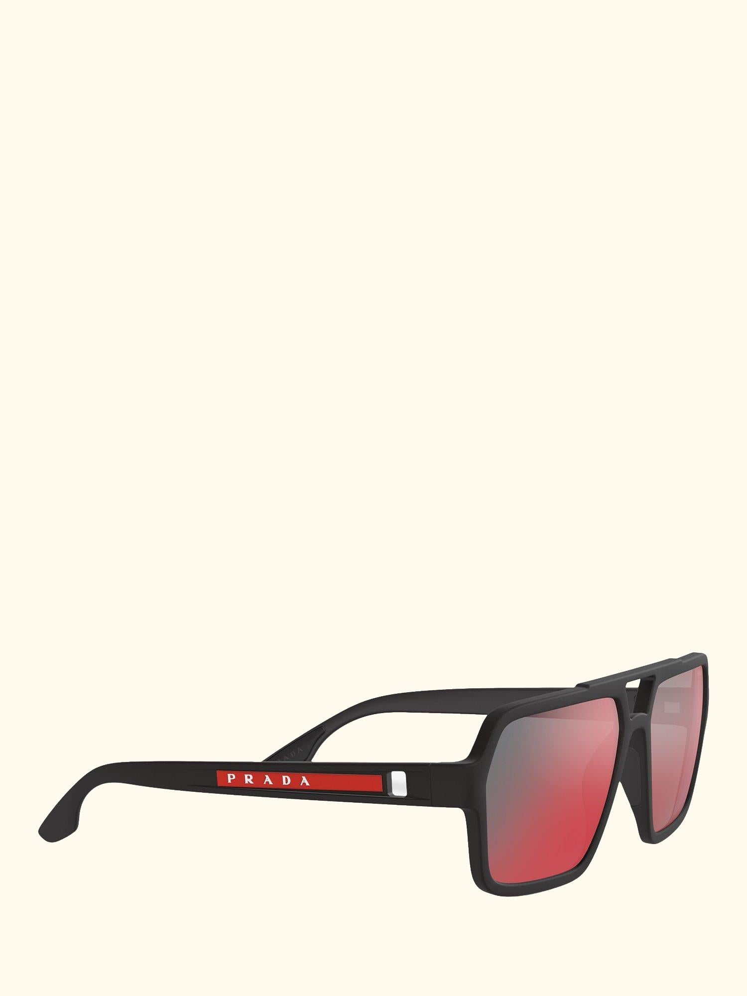 PS 01XS Men's Rectangular Sunglasses, Black/Mirror Grey Pink