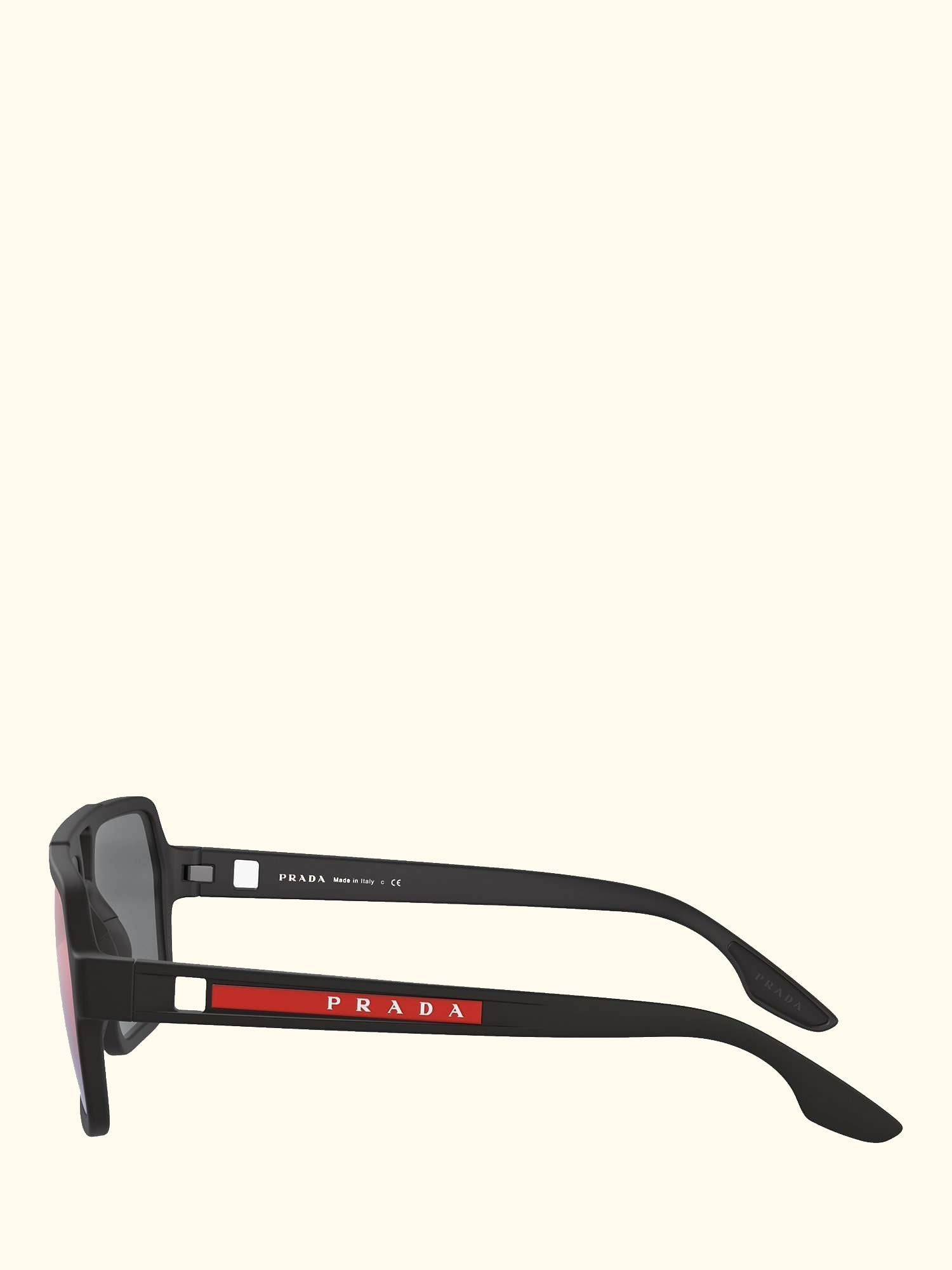 PS 01XS Men's Rectangular Sunglasses, Black/Mirror Grey Pink