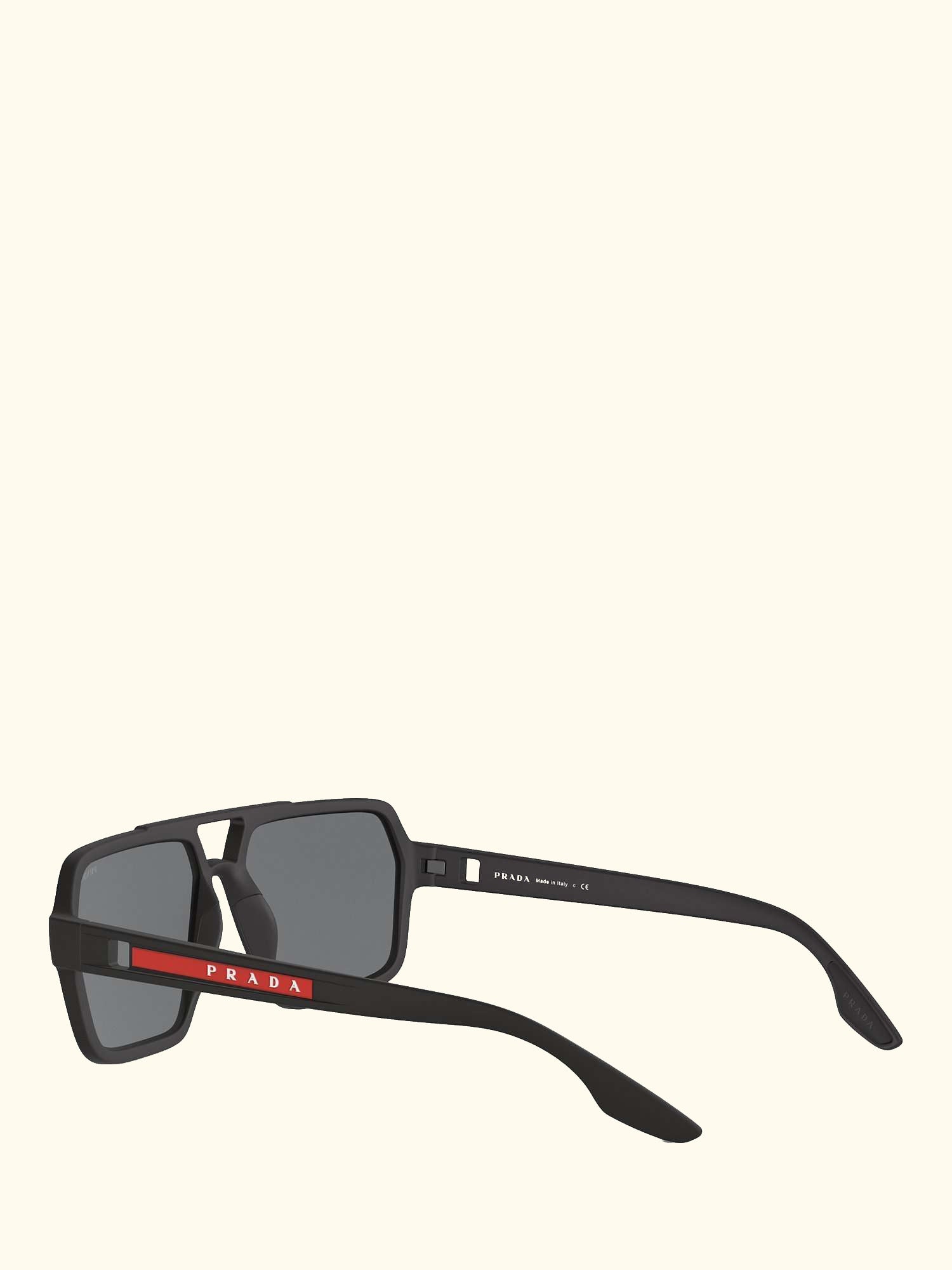 PS 01XS Men's Rectangular Sunglasses, Black/Mirror Grey Pink