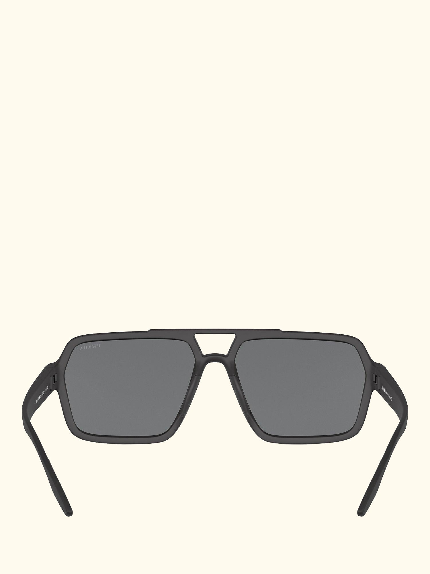 PS 01XS Men's Rectangular Sunglasses, Black/Mirror Grey Pink