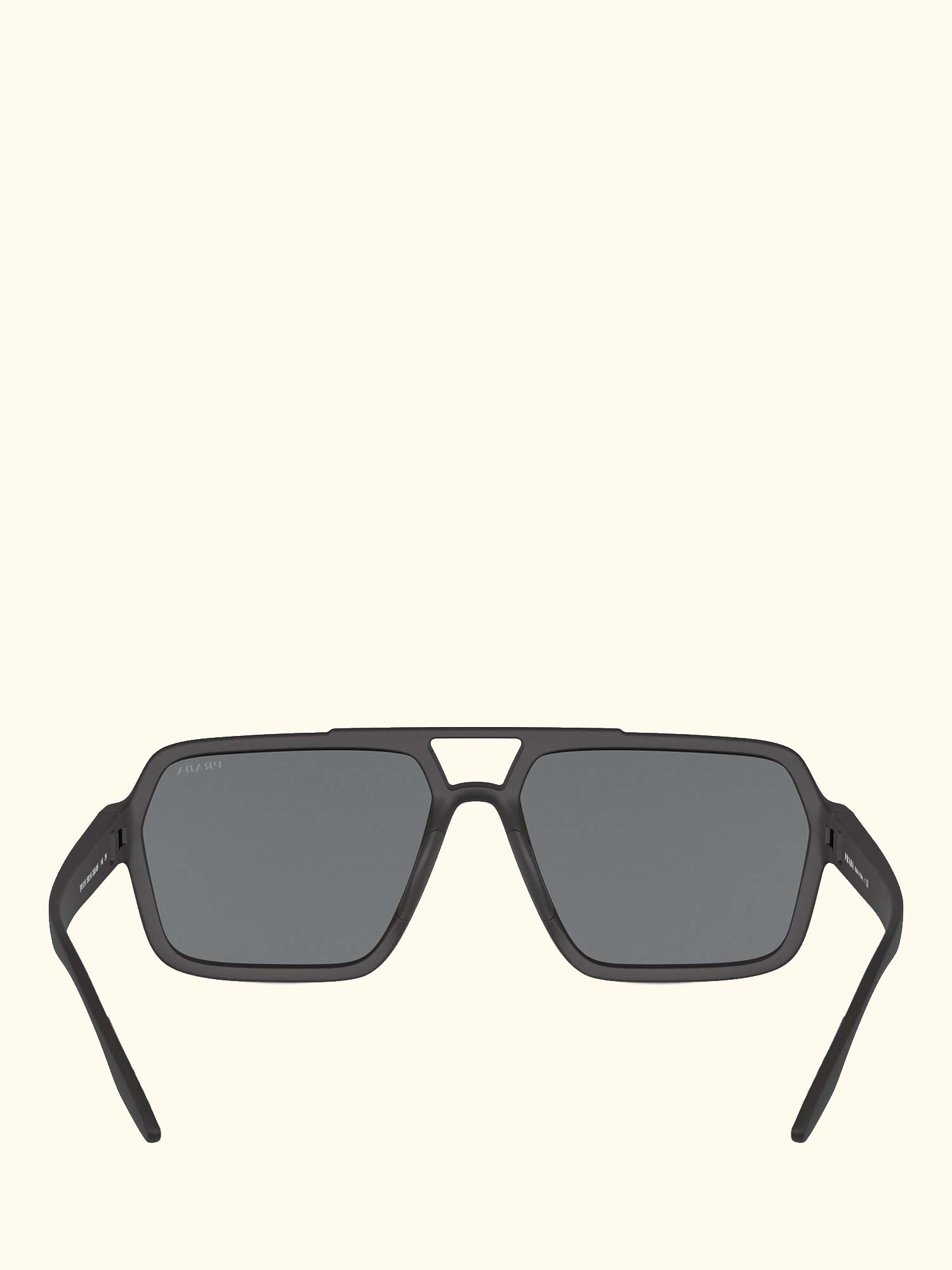 PS 01XS Men's Rectangular Sunglasses, Black/Mirror Grey Pink