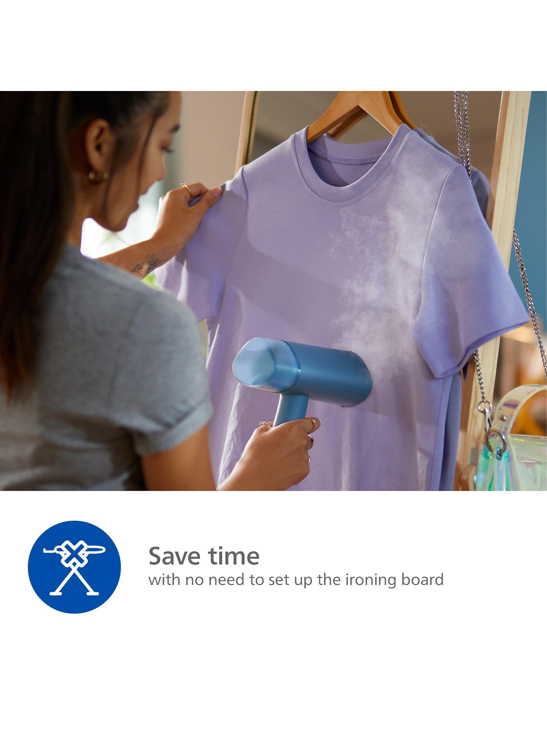 3000 Series STH3000/26 Plastic Plate Clothes Steamer, Blue
