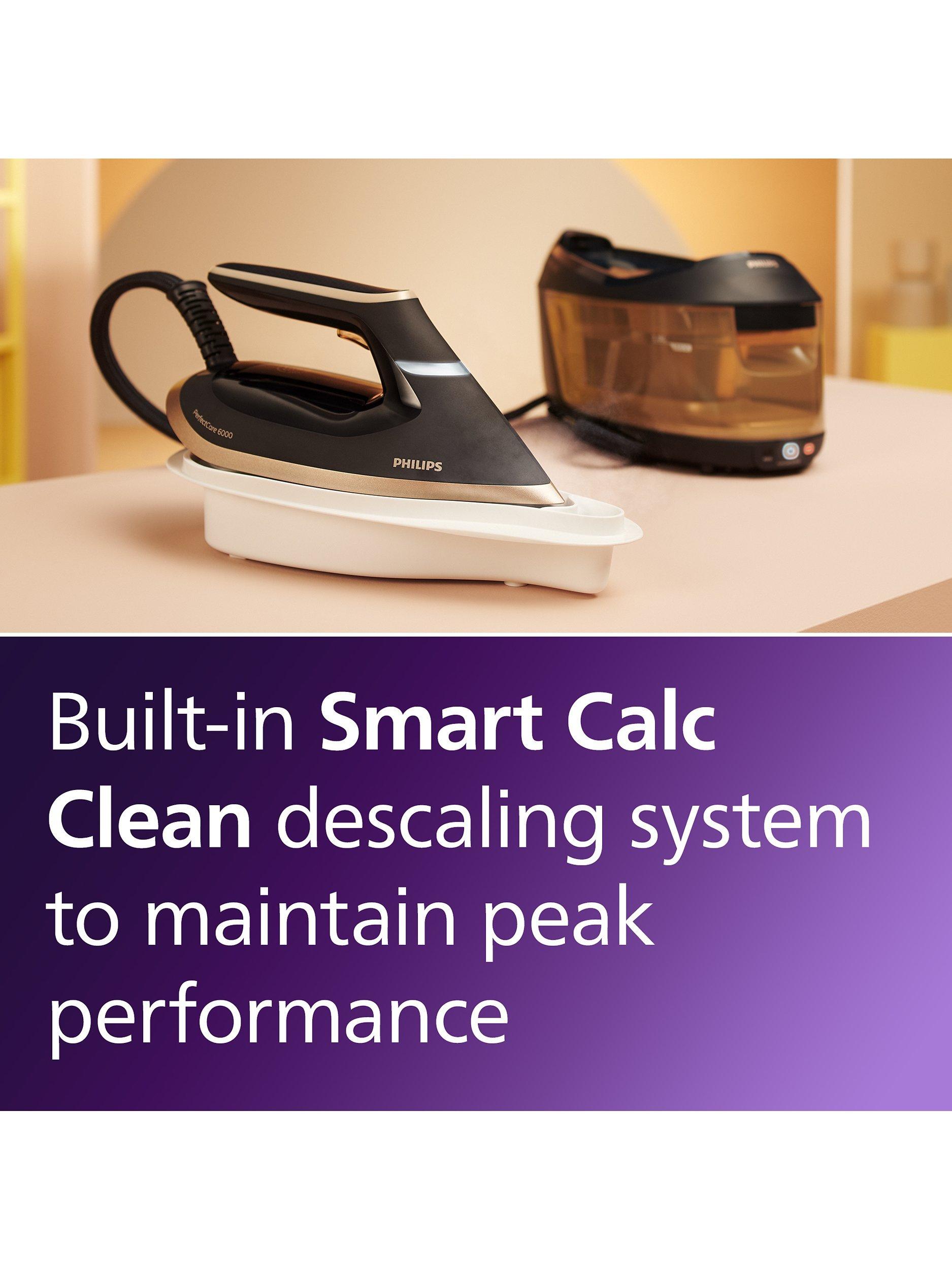 PerfectCare 6000 Series PSG6066/26 SteamGlide Advanced Steam Generator Iron, Black/Gold