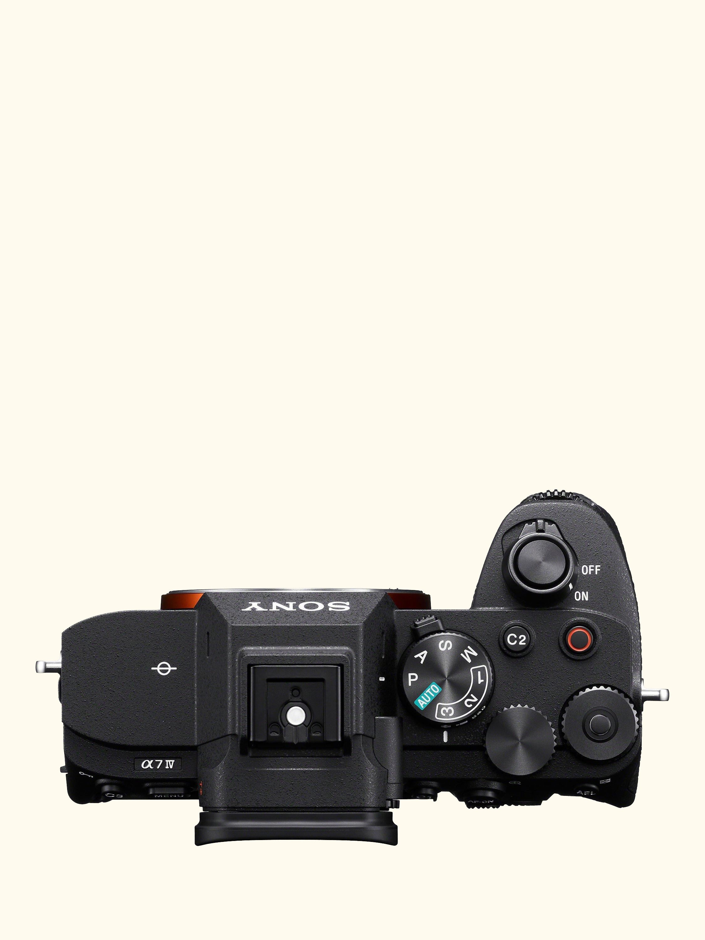 a7 IV (Alpha ILCE-7M4) Compact System Camera, 4K Ultra HD, 33MP, Wi-Fi, Bluetooth, OLED EVF, 5-Axis Image Stabiliser & 3” Vari-Angle LCD Touch Screen, Body Only, Black