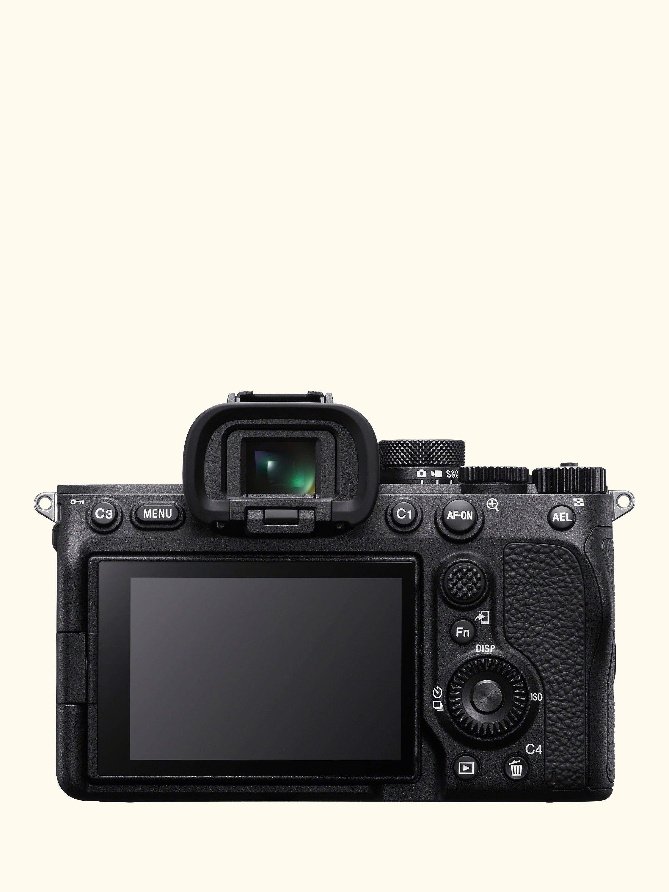 a7 IV (Alpha ILCE-7M4) Compact System Camera, 4K Ultra HD, 33MP, Wi-Fi, Bluetooth, OLED EVF, 5-Axis Image Stabiliser & 3” Vari-Angle LCD Touch Screen, Body Only, Black