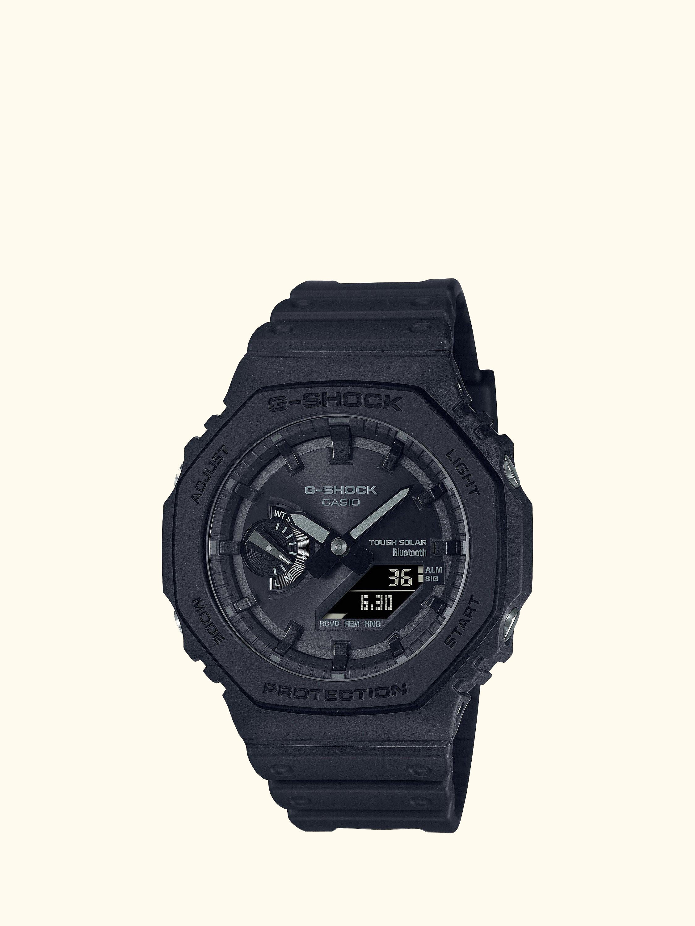 Men's G-Shock Date Solar Resin Strap Watch