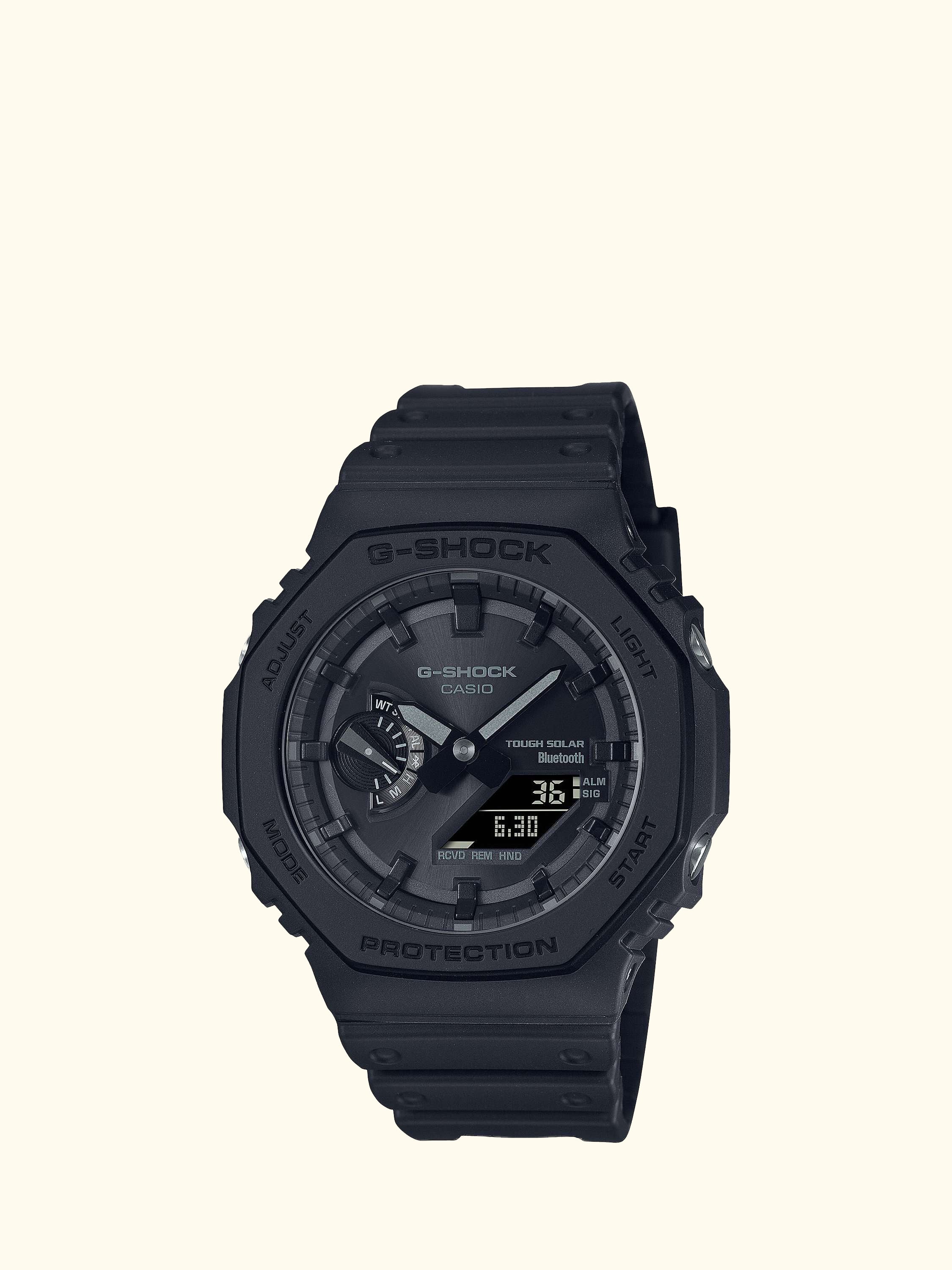 Men's G-Shock Date Solar Resin Strap Watch