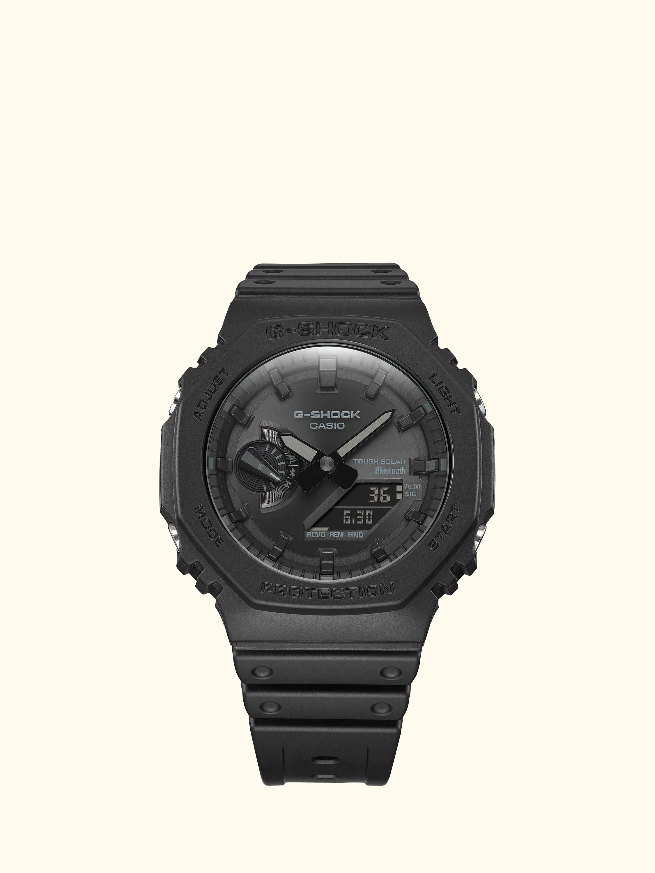Men's G-Shock Date Solar Resin Strap Watch