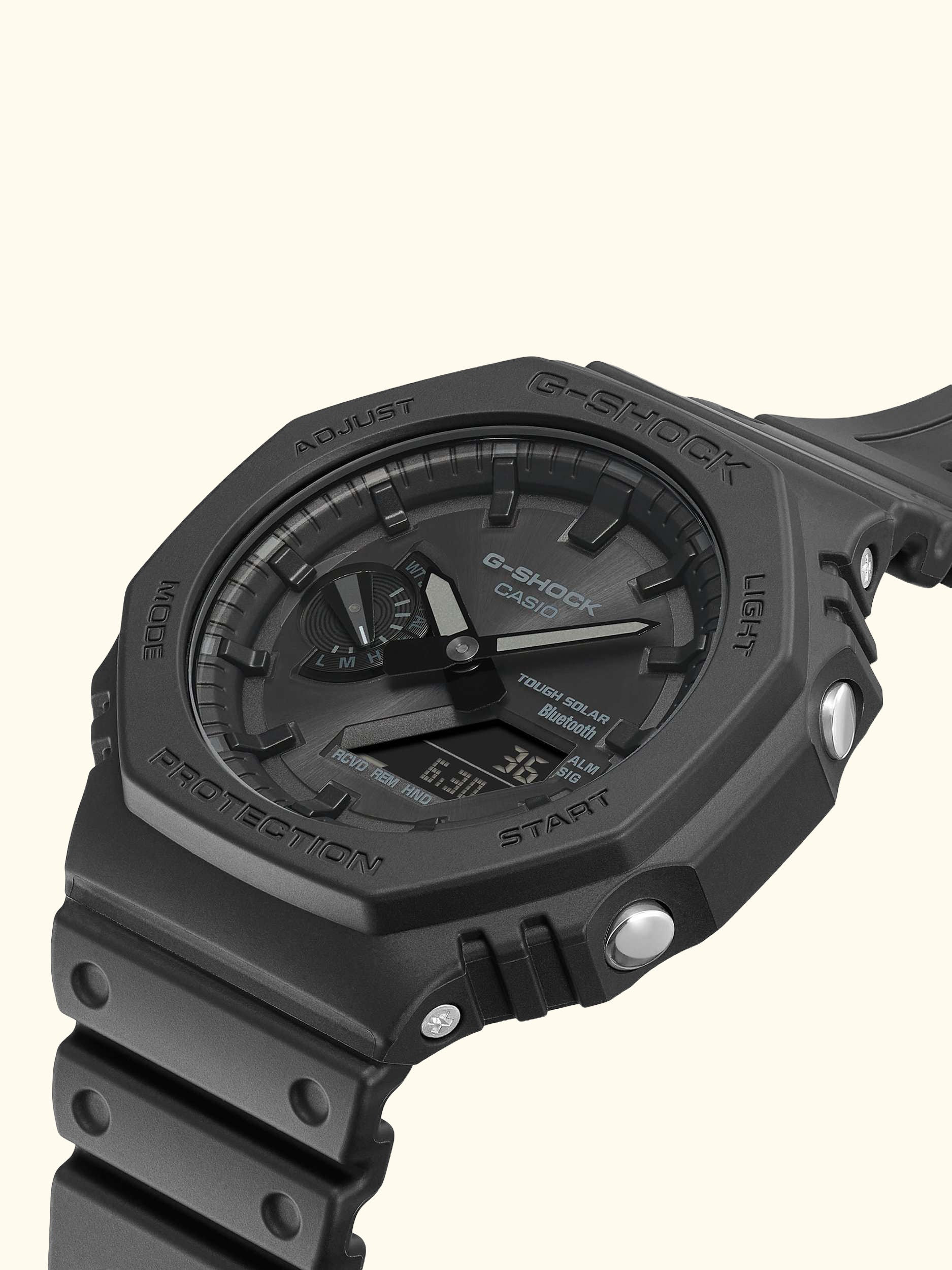 Men's G-Shock Date Solar Resin Strap Watch