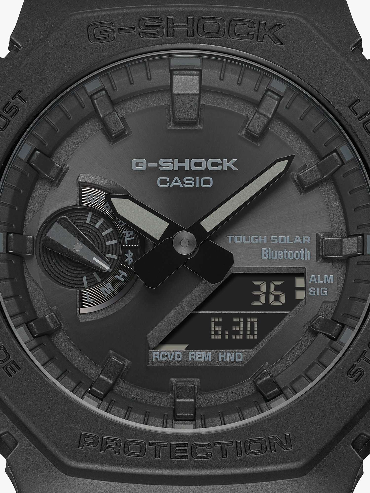 Men's G-Shock Date Solar Resin Strap Watch