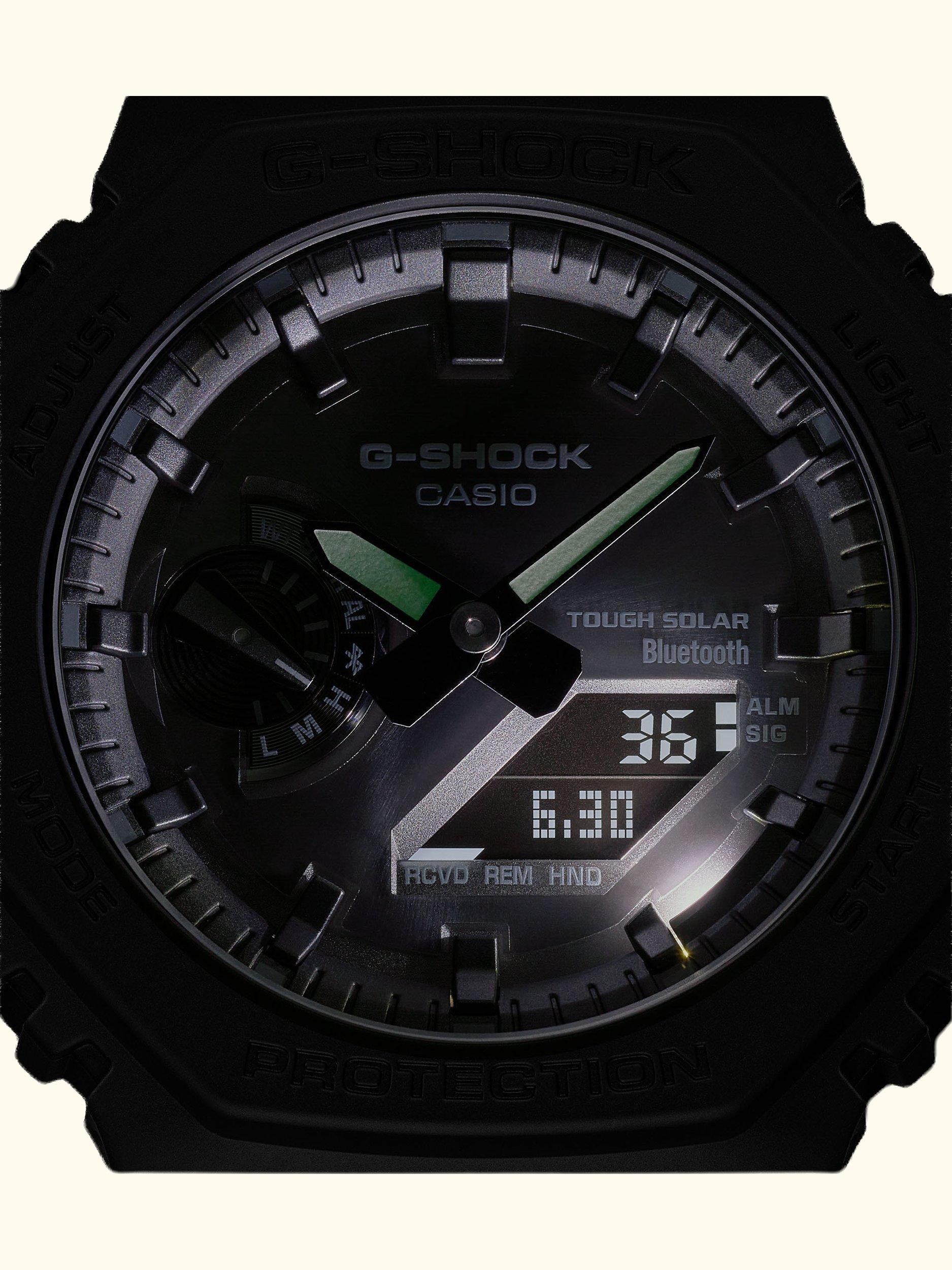 Men's G-Shock Date Solar Resin Strap Watch