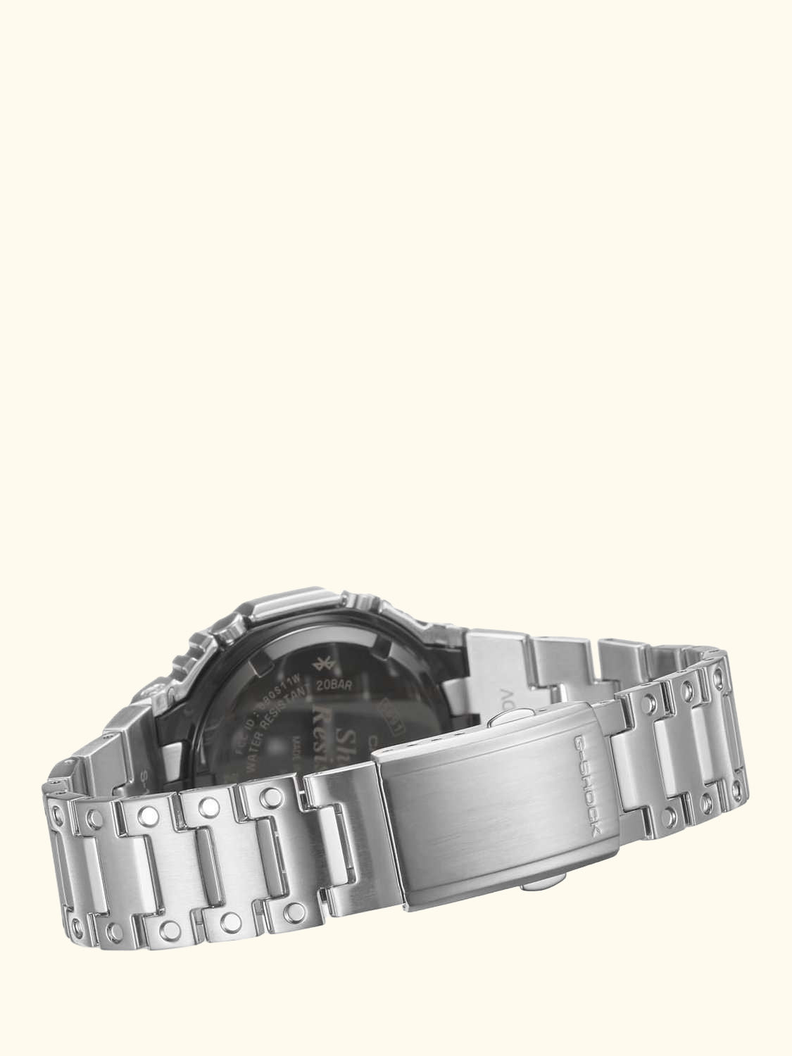 GM-B2100D-1AER Men's G-Shock Bracelet Strap Watch, Silver