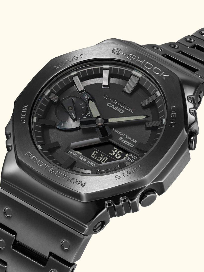 Men's G-Shock Carbon Core Guard Solar Bracelet Strap Watch, Black GM-B2100BD-1AER