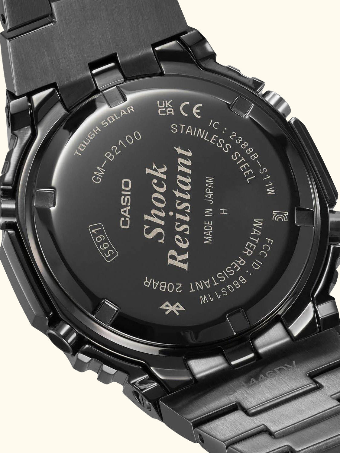 Men's G-Shock Carbon Core Guard Solar Bracelet Strap Watch, Black GM-B2100BD-1AER