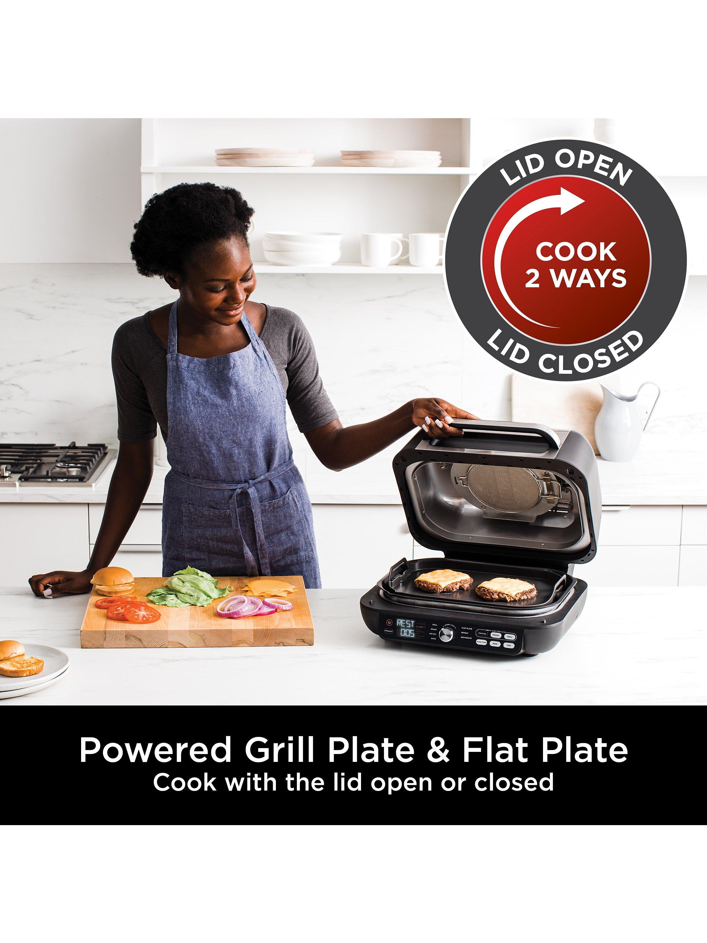 AG651UK Foodi MAX PRO Health Grill, Flat Plate & Air Fryer