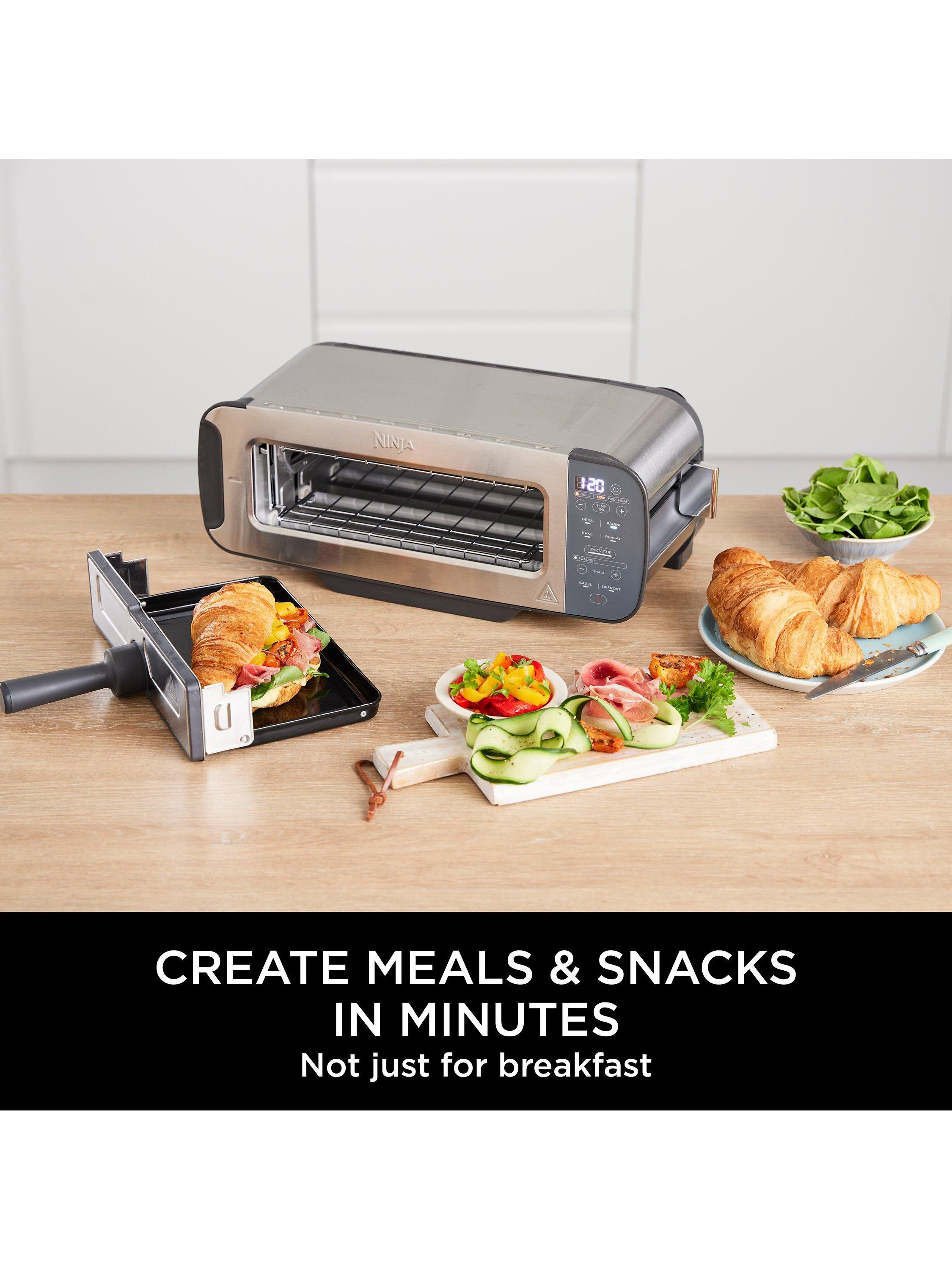 ST202UK Foodi 3-in-1 Toaster, Grill & Panini Press, Stainless Steel