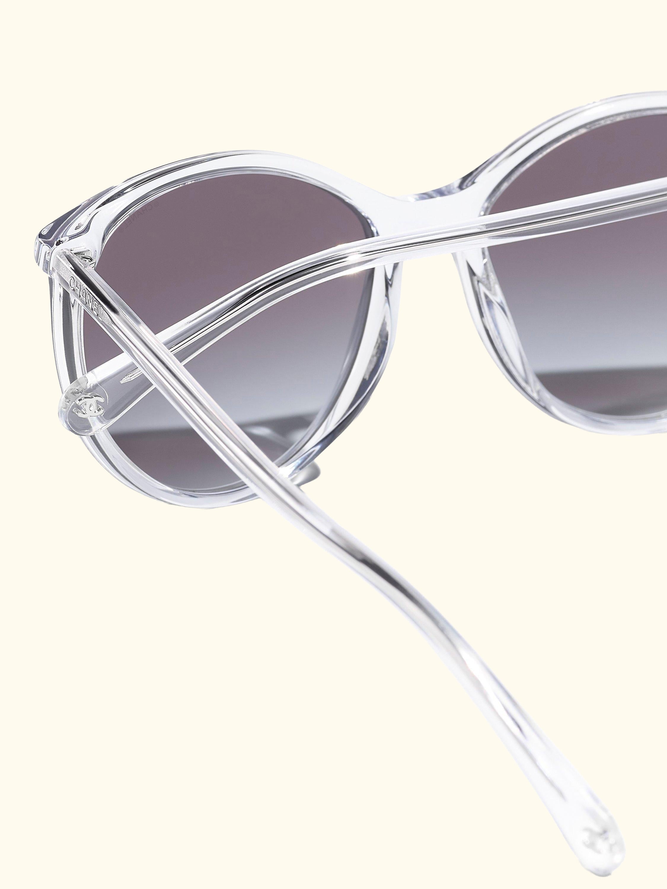 Oval Sunglasses CH5448 Clear/Blue Gradient