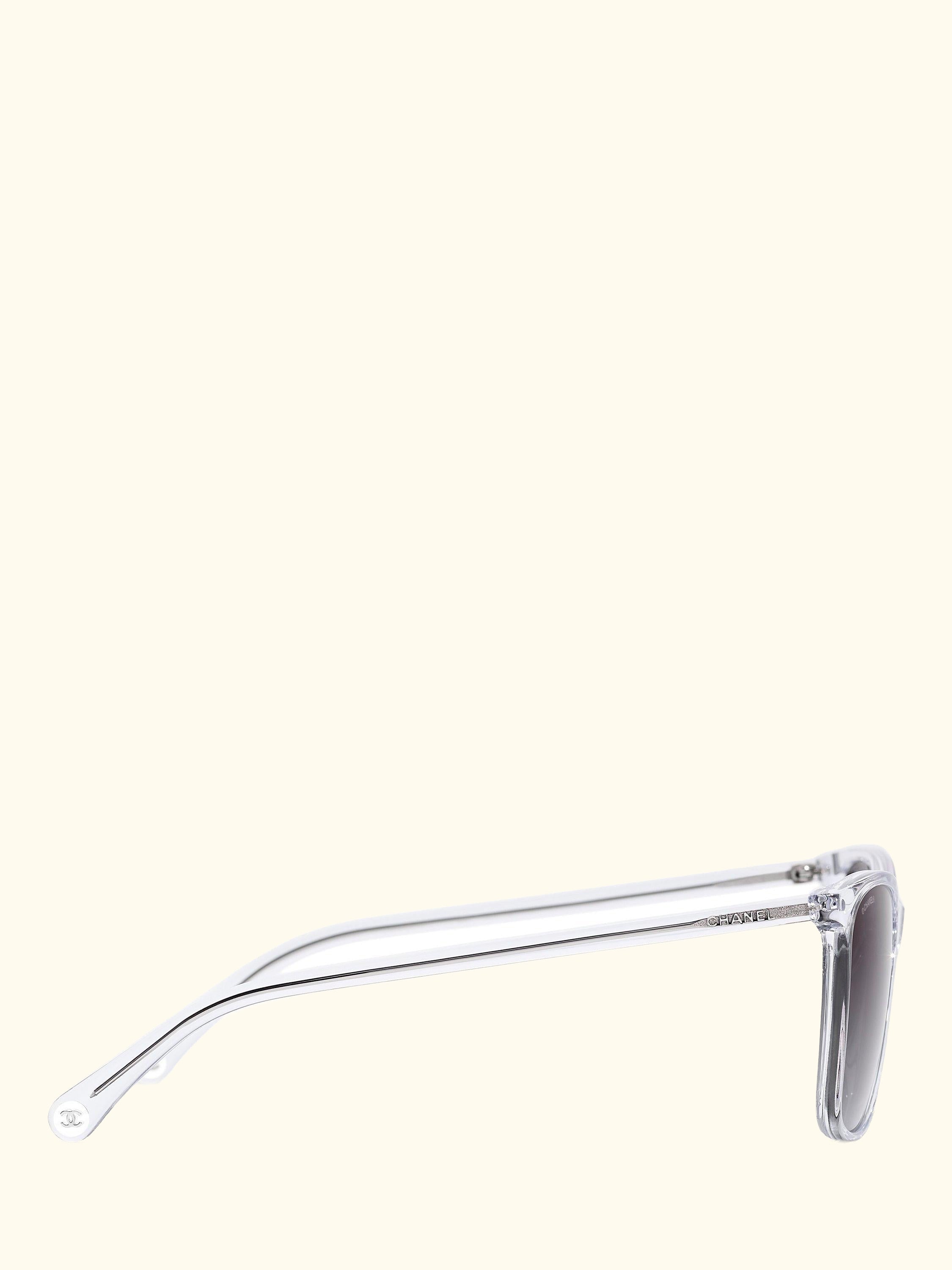 Rectangular Sunglasses CH5447 Clear/Blue Gradient