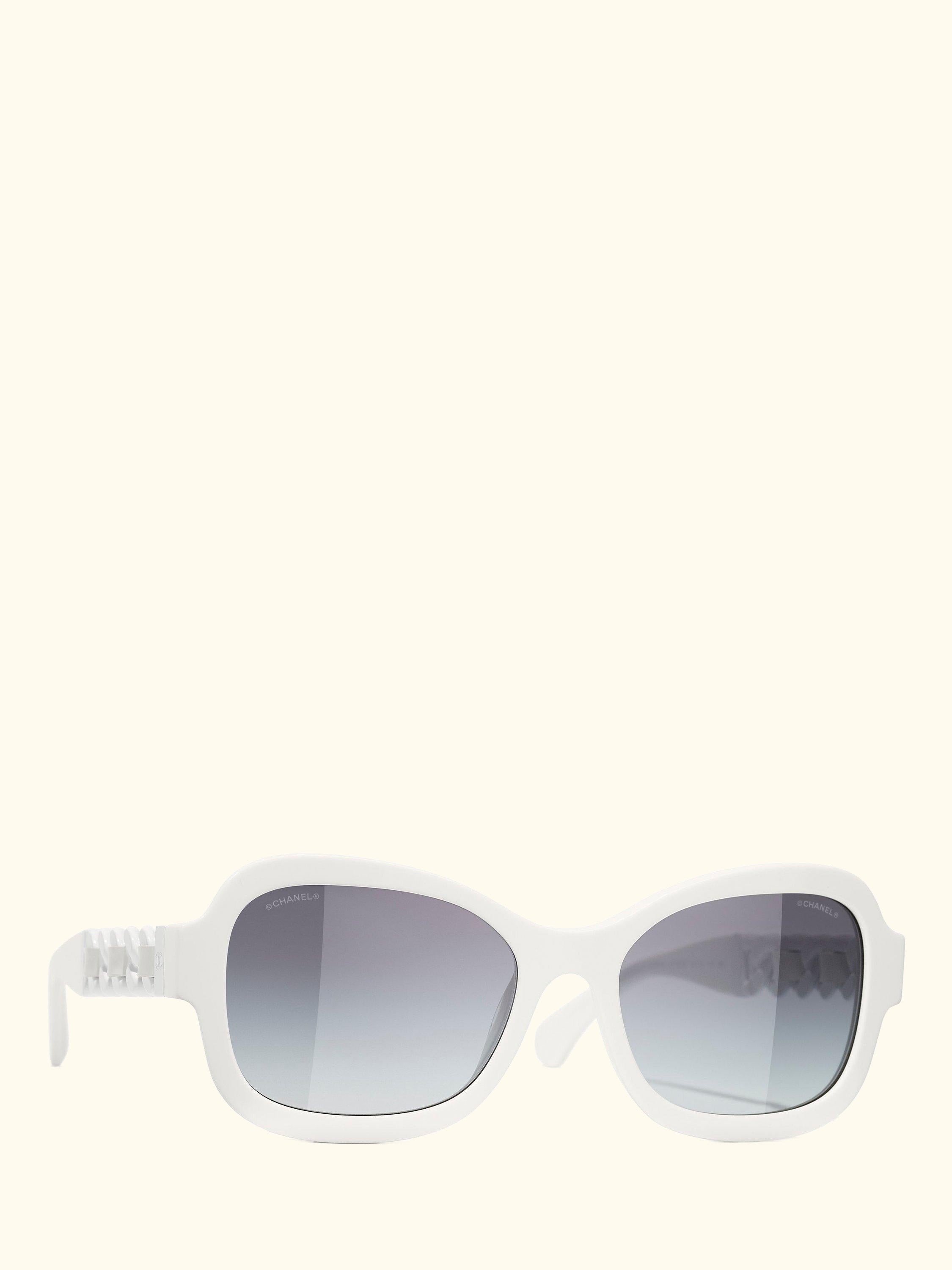 Irregular Sunglasses CH5465Q White/Blue Gradient