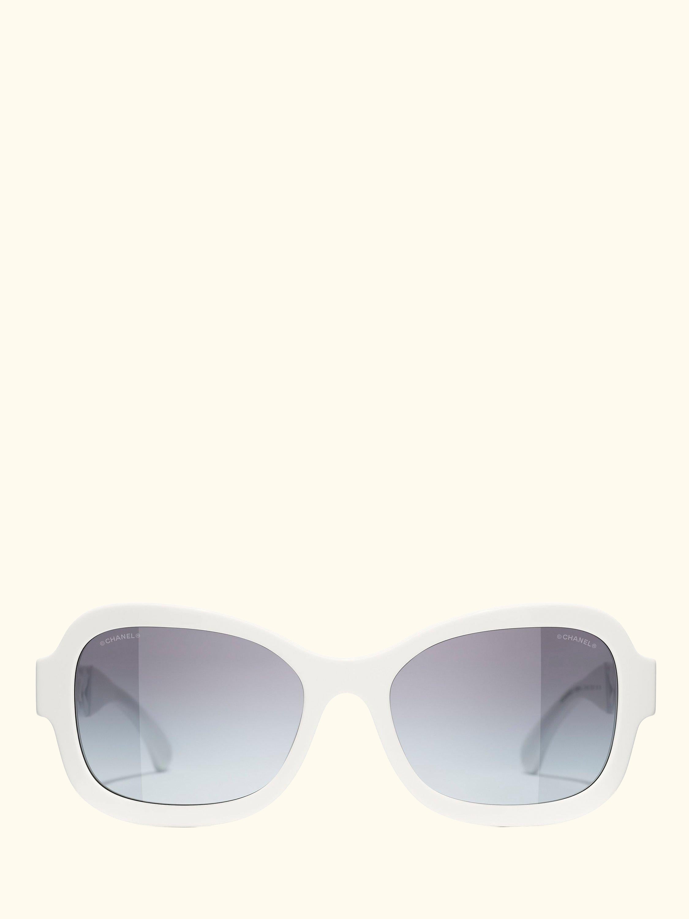 Irregular Sunglasses CH5465Q White/Blue Gradient