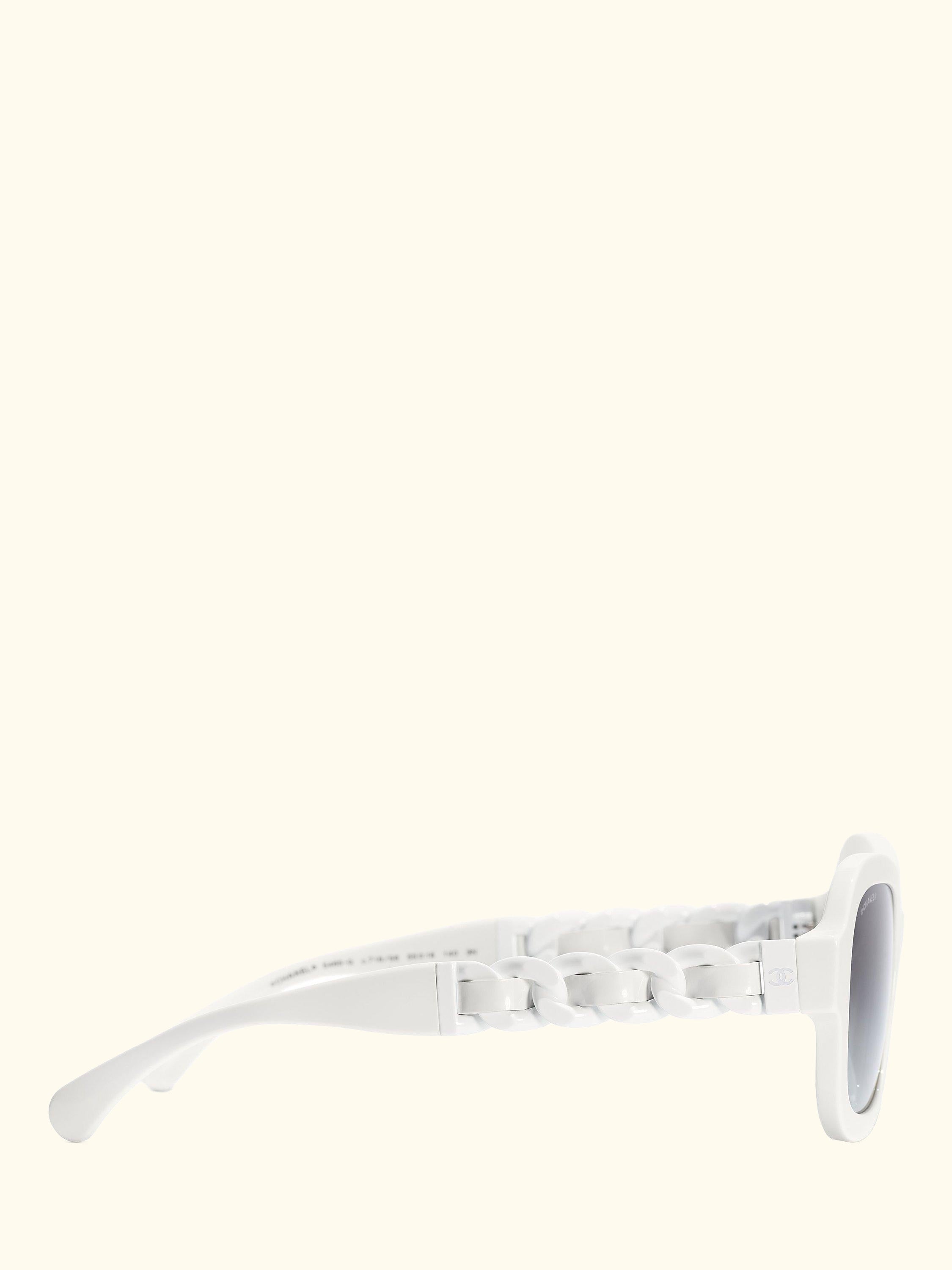 Irregular Sunglasses CH5465Q White/Blue Gradient