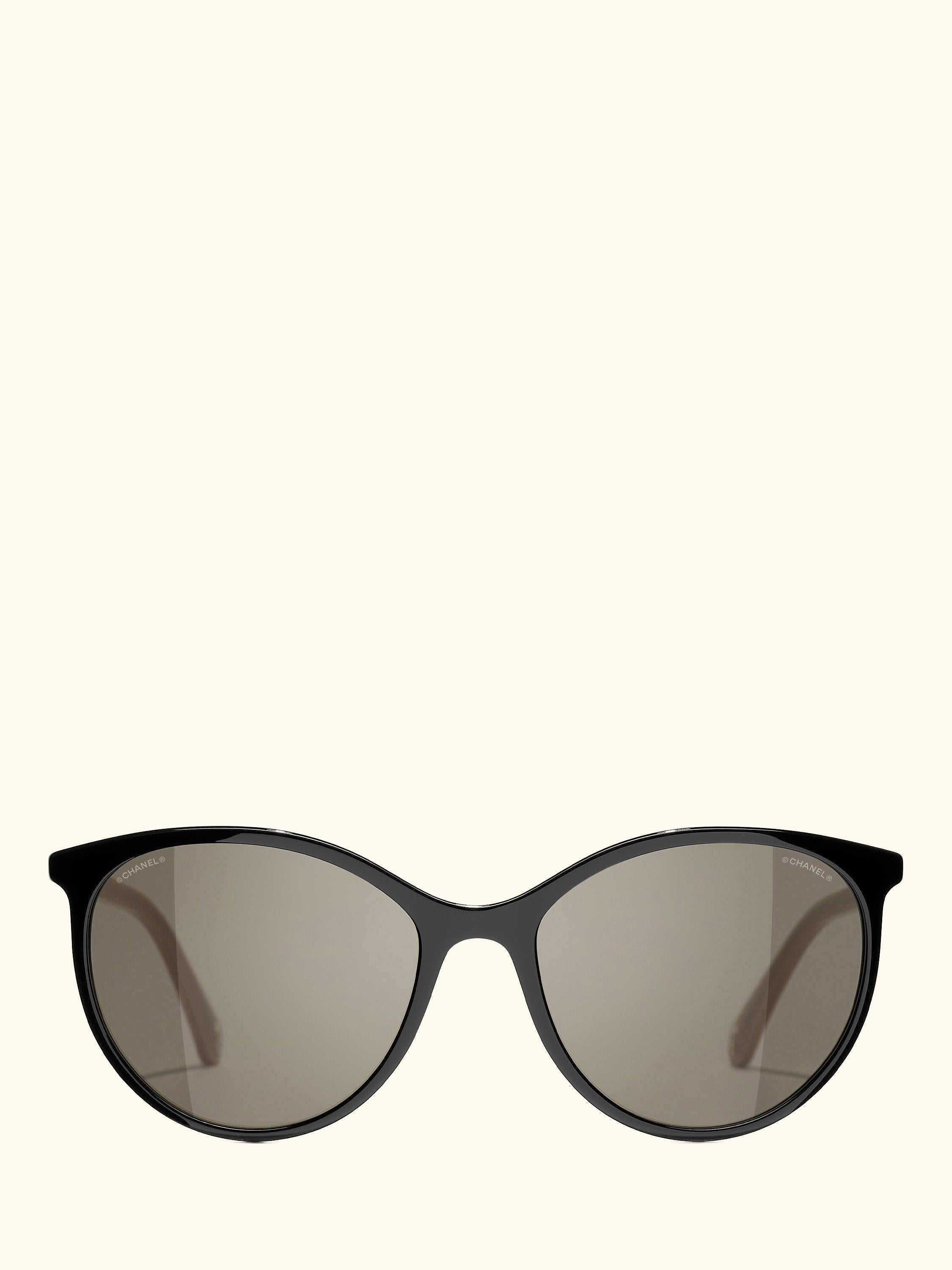 Oval Sunglasses CH5448 Shiny Black/Brown
