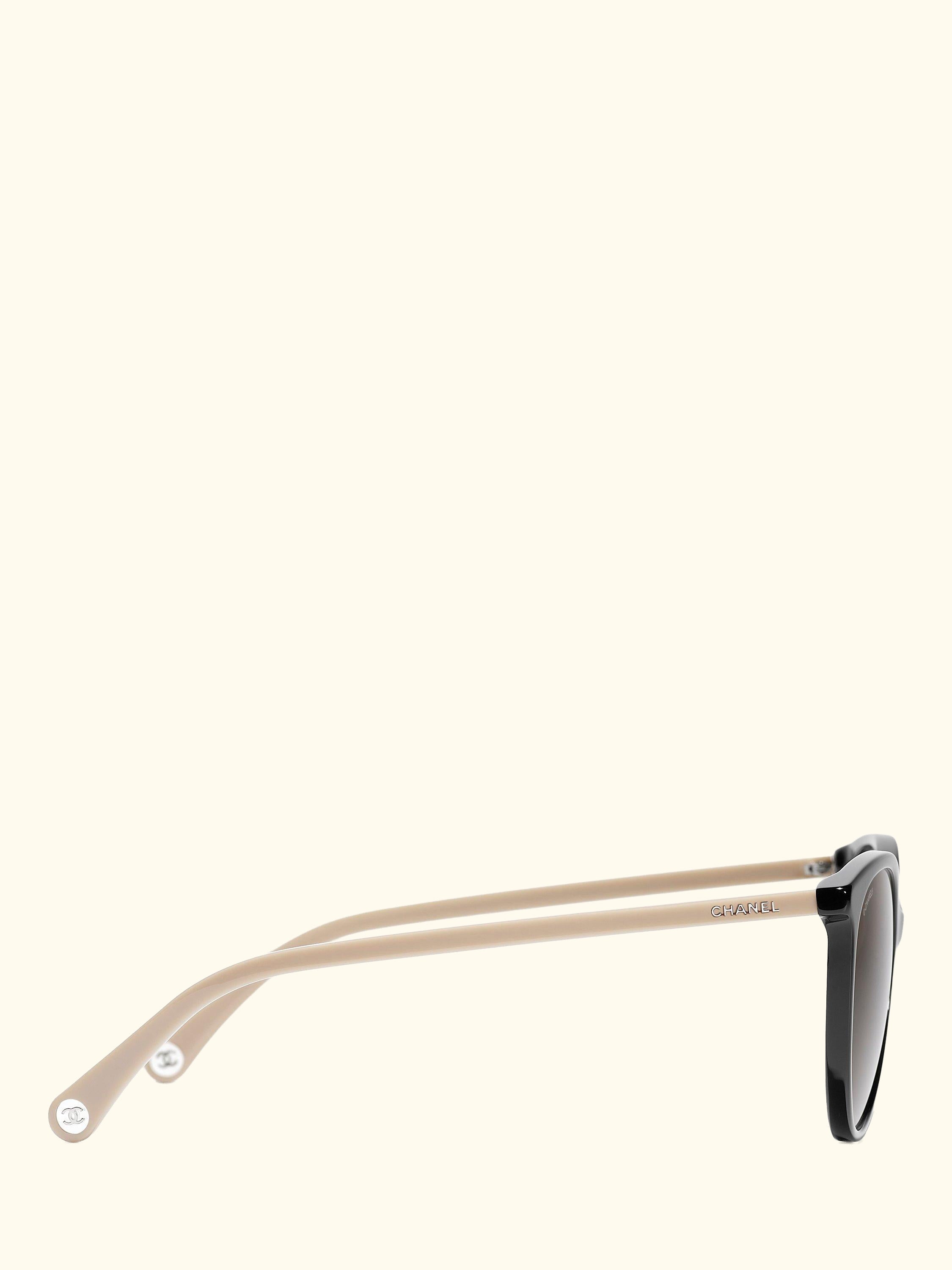 Oval Sunglasses CH5448 Shiny Black/Brown