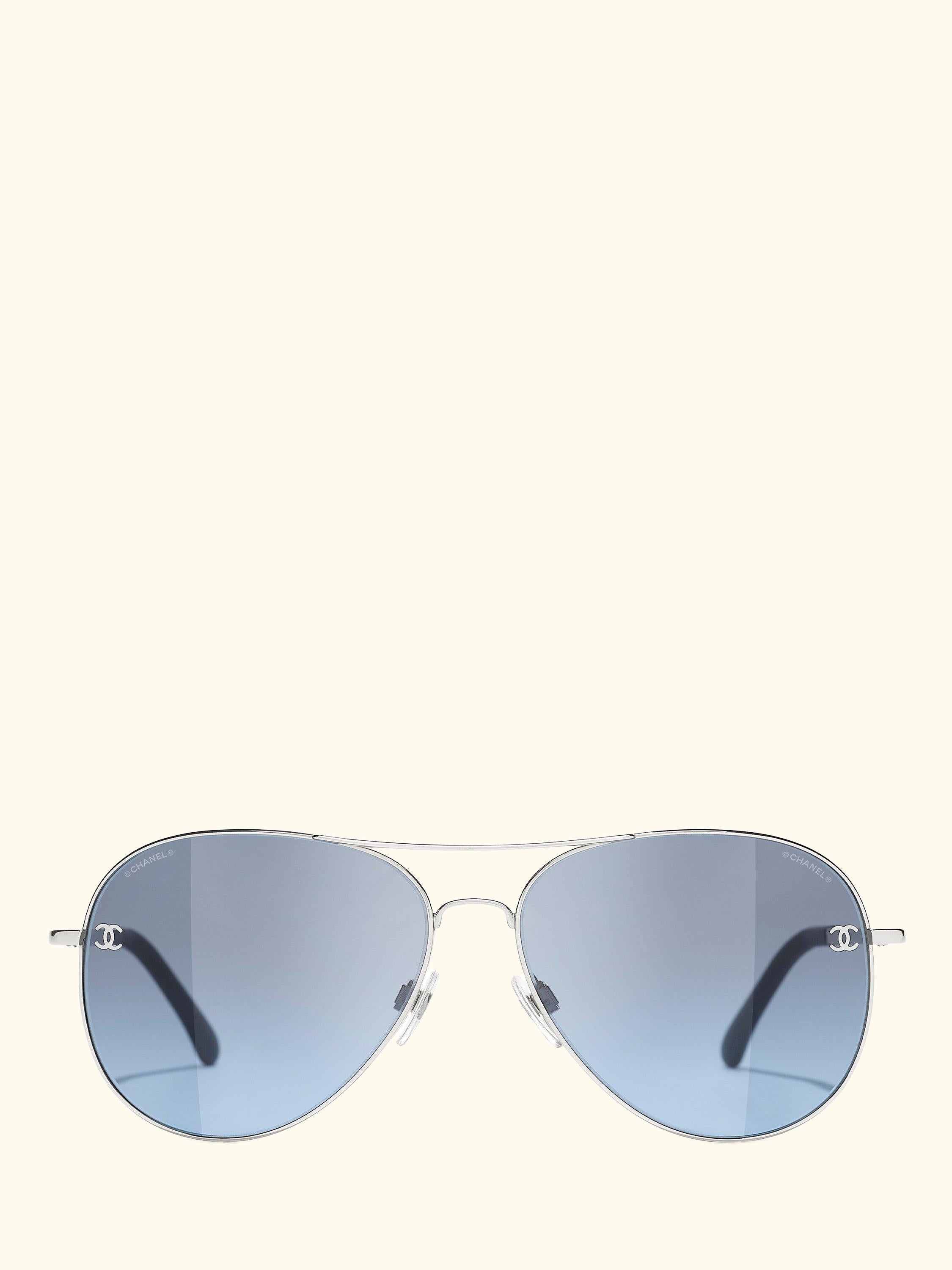 Pilot Sunglasses CH4189TQ Silver/Blue Gradient