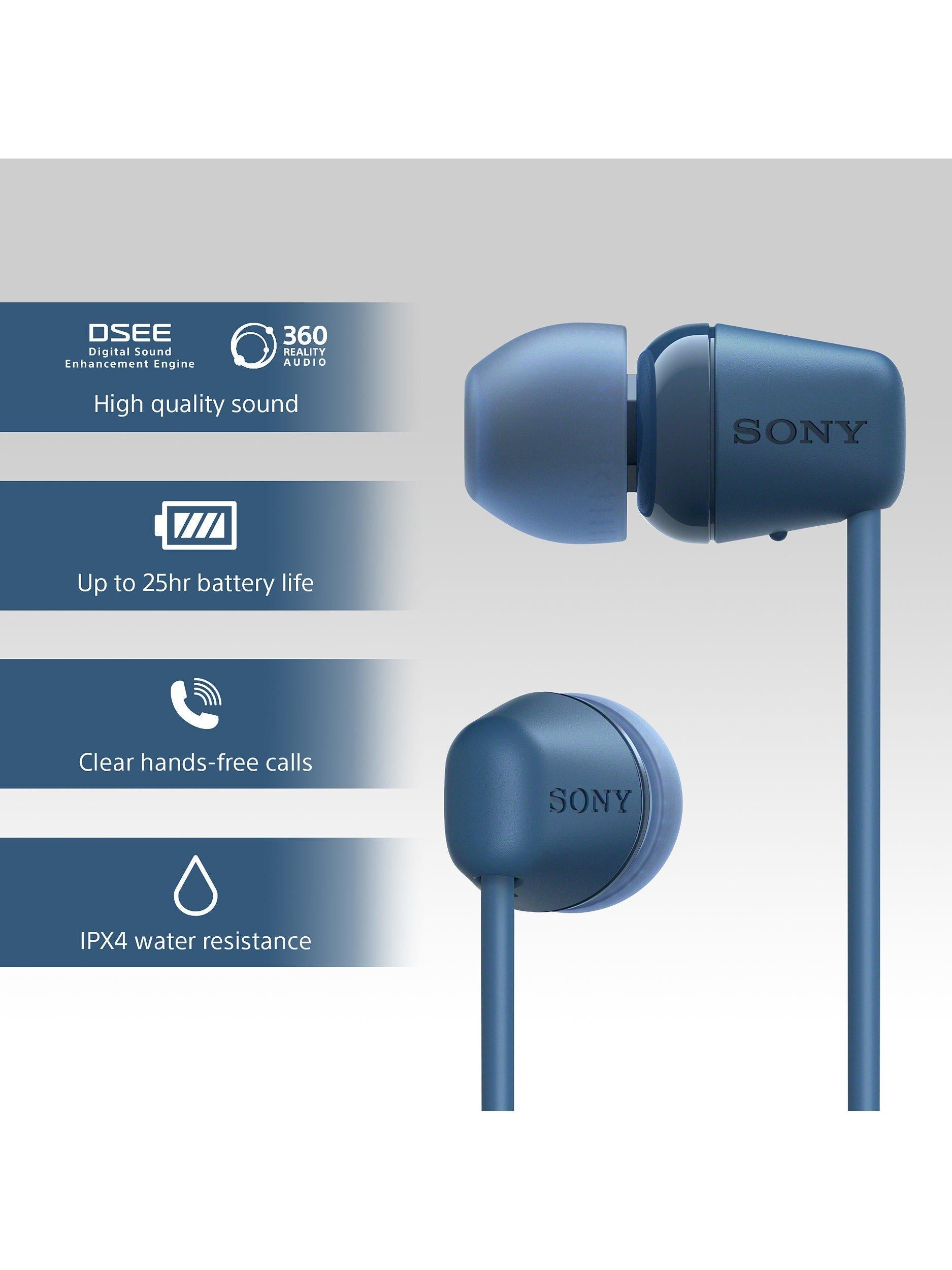 WI-C100 Bluetooth Wireless In-Ear Headphones with Mic/Remote