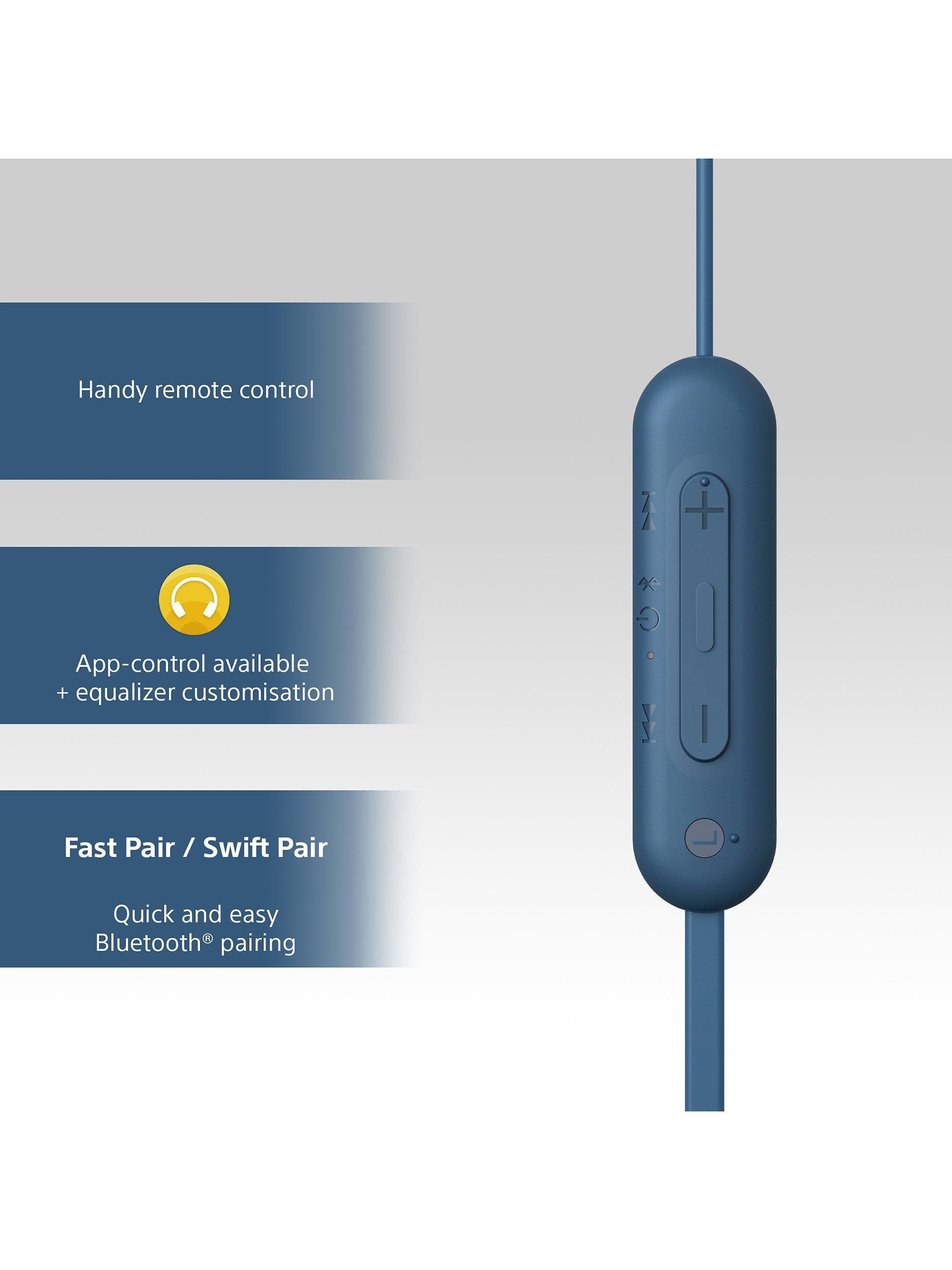 WI-C100 Bluetooth Wireless In-Ear Headphones with Mic/Remote