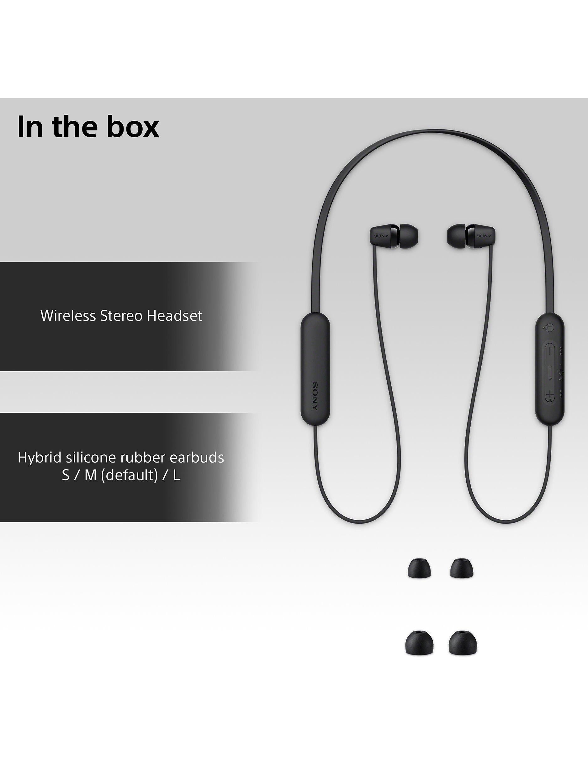 WI-C100 Bluetooth Wireless In-Ear Headphones with Mic/Remote
