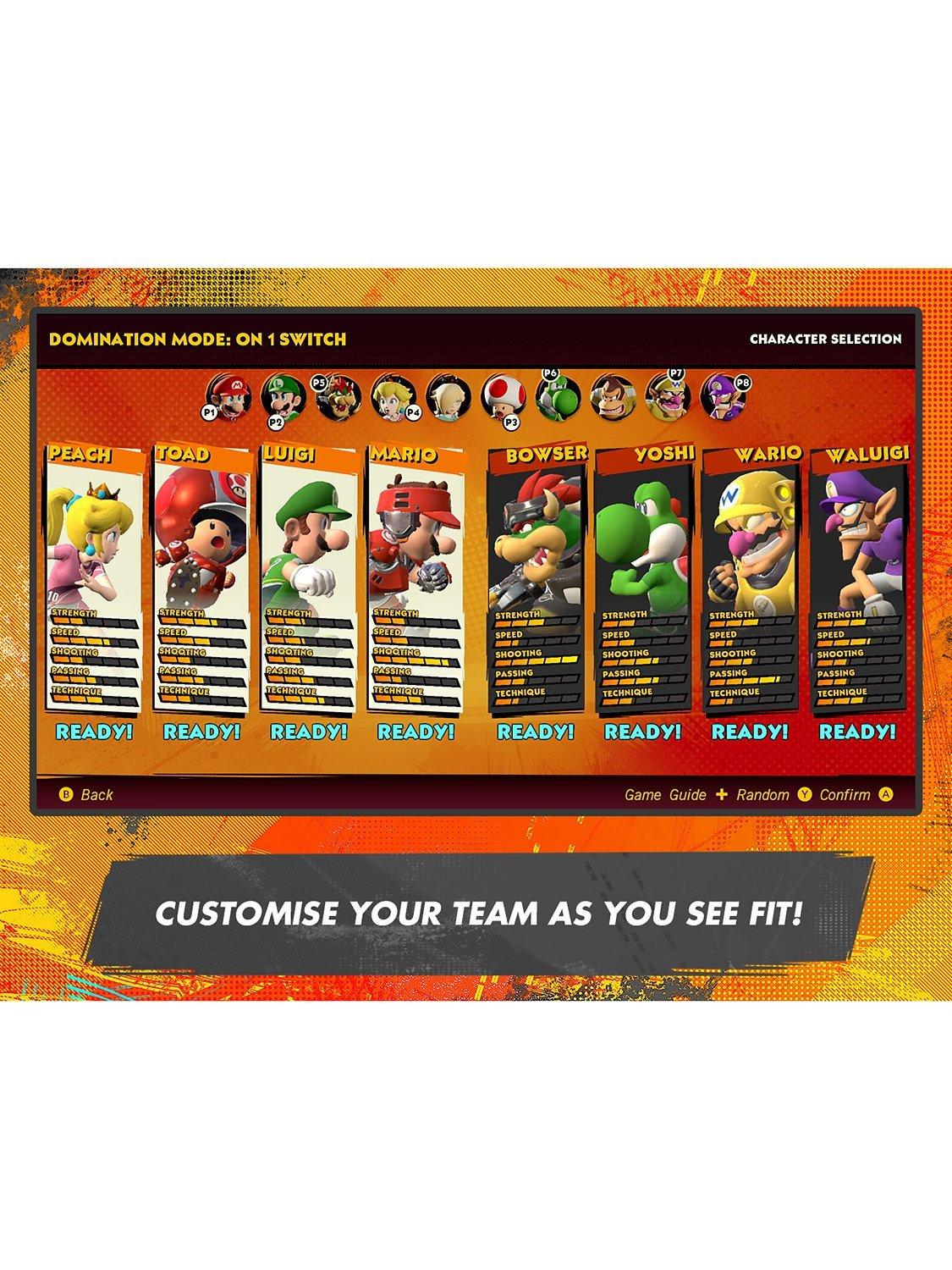 Mario Strikers: Battle League Football, Switch